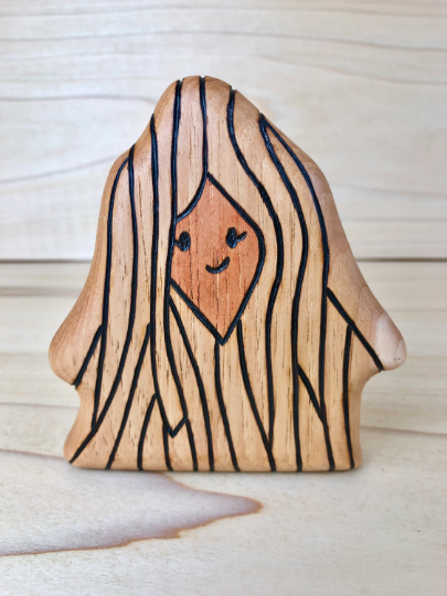 Preorder - Wooden Lion's Mane Mushroom Toy