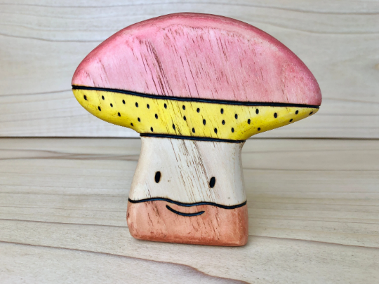 Preorder - Wooden King Bolete Mushroom Toys