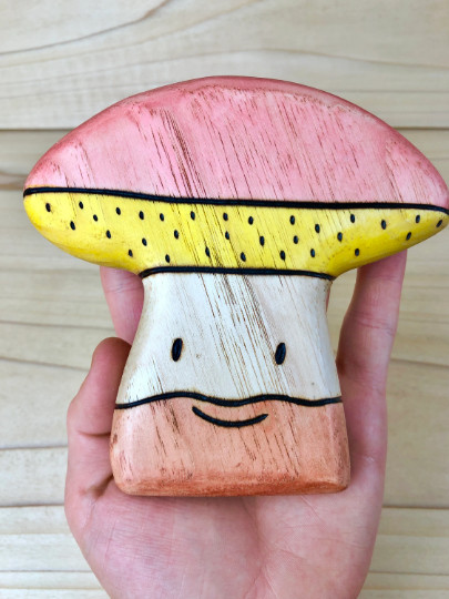 Preorder - Wooden King Bolete Mushroom Toys