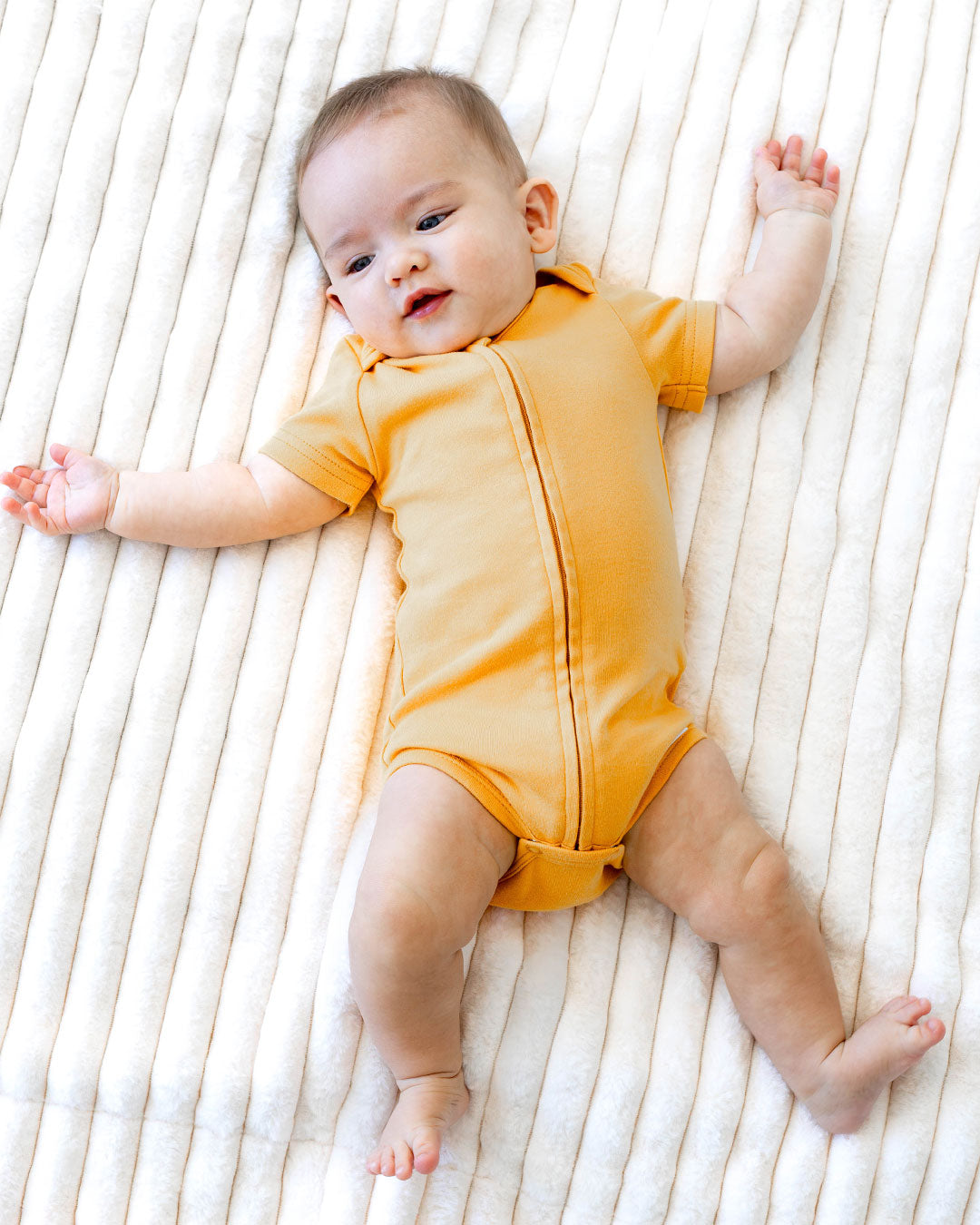 Zipper Bodysuit In Sunburst