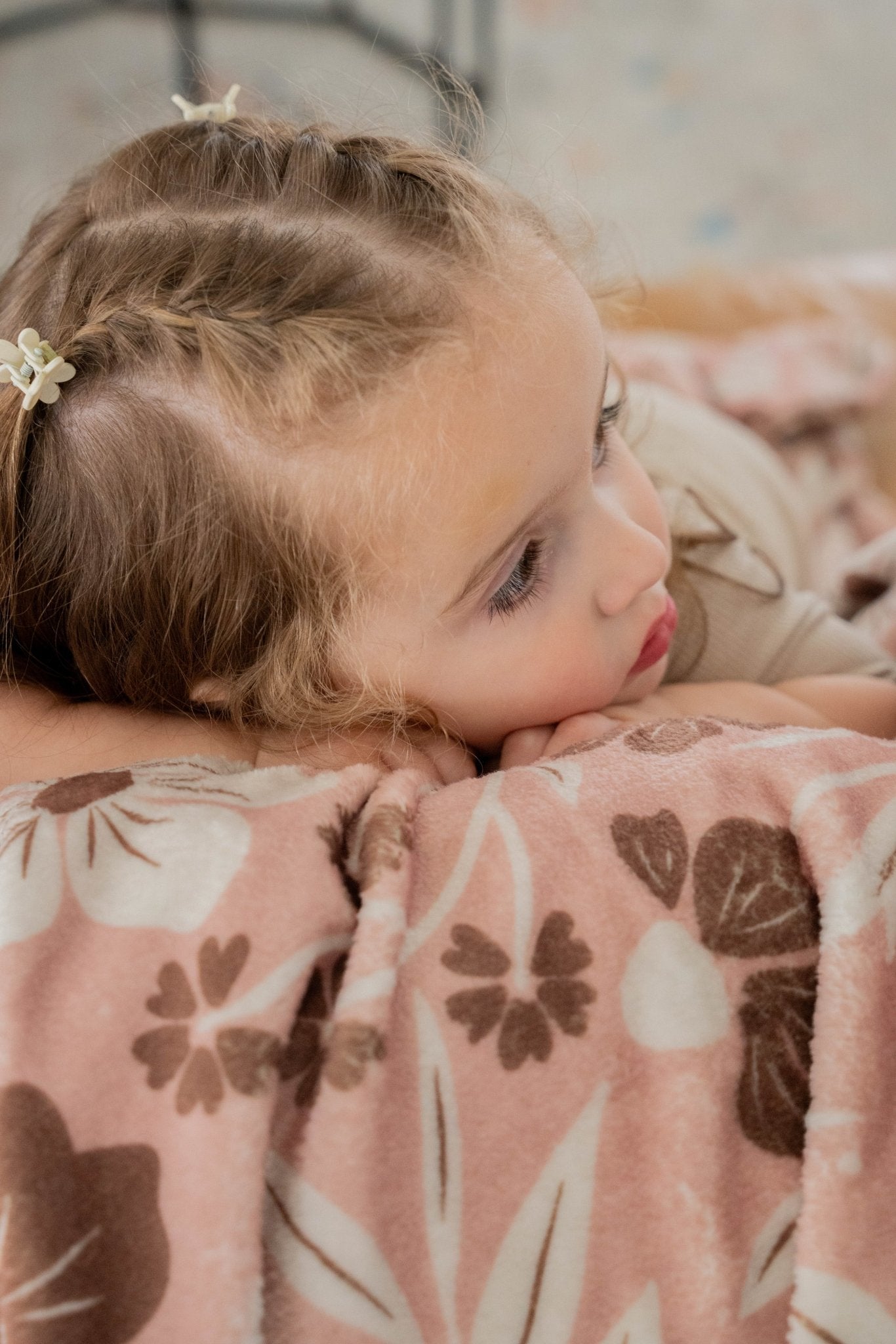 Dust & Petal Double Sided Throw Blanket