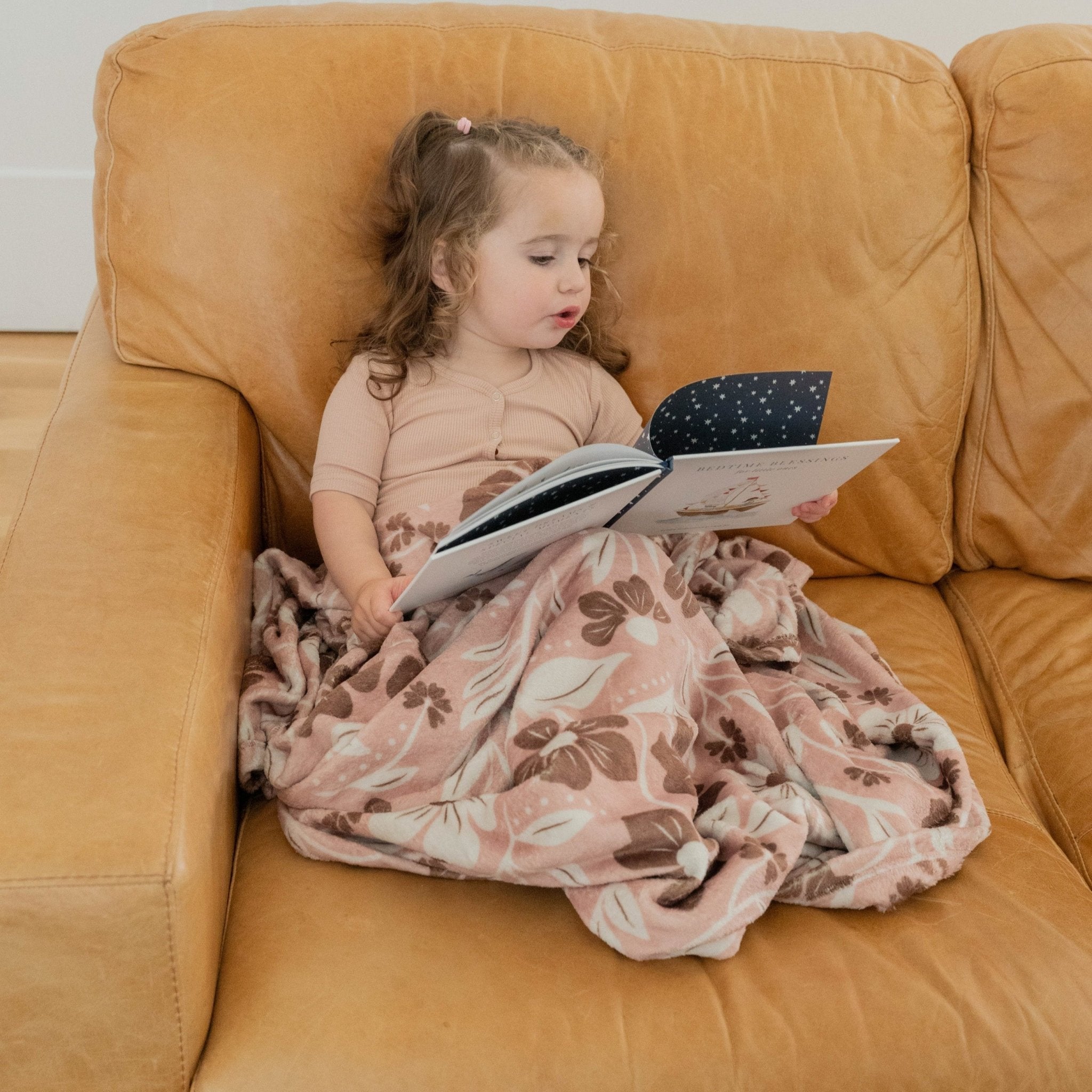 Dust & Petal Double Sided Throw Blanket