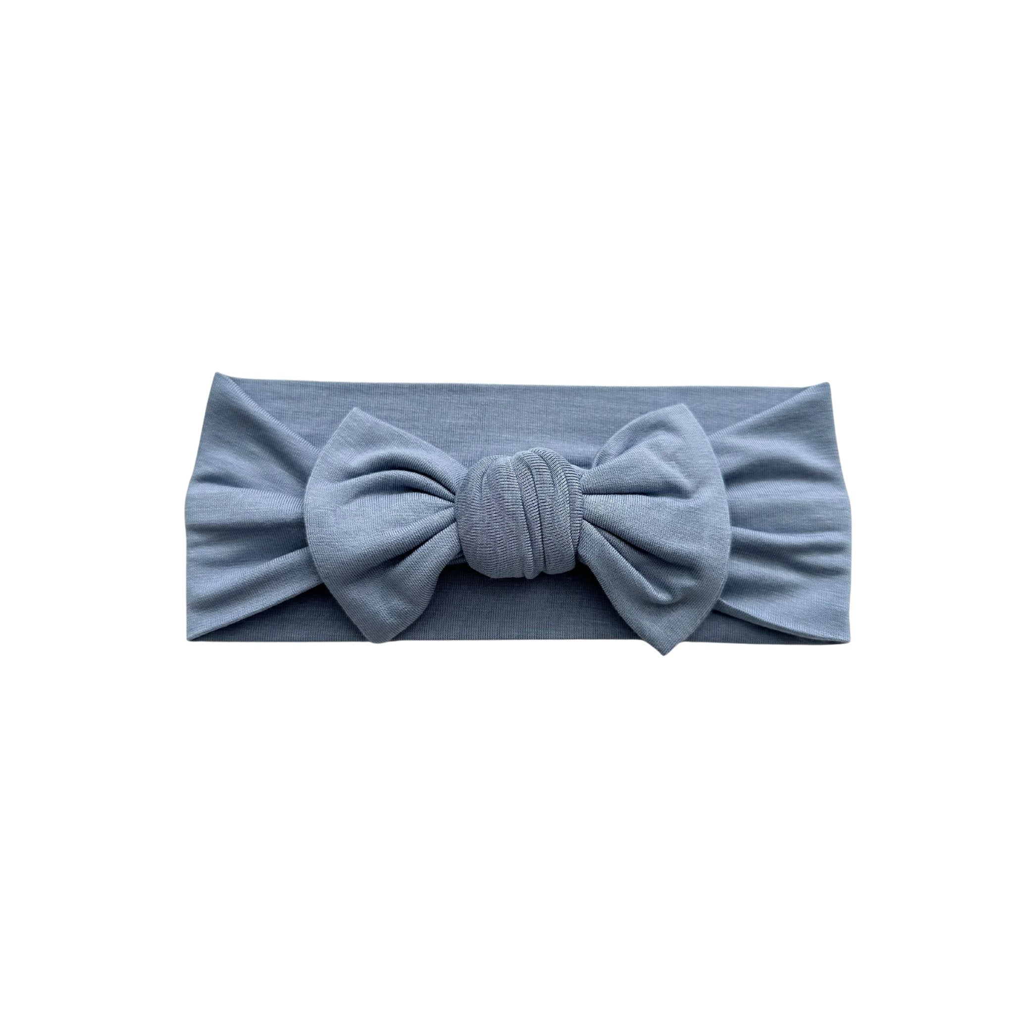 Knotted Headband - Dusty Blue