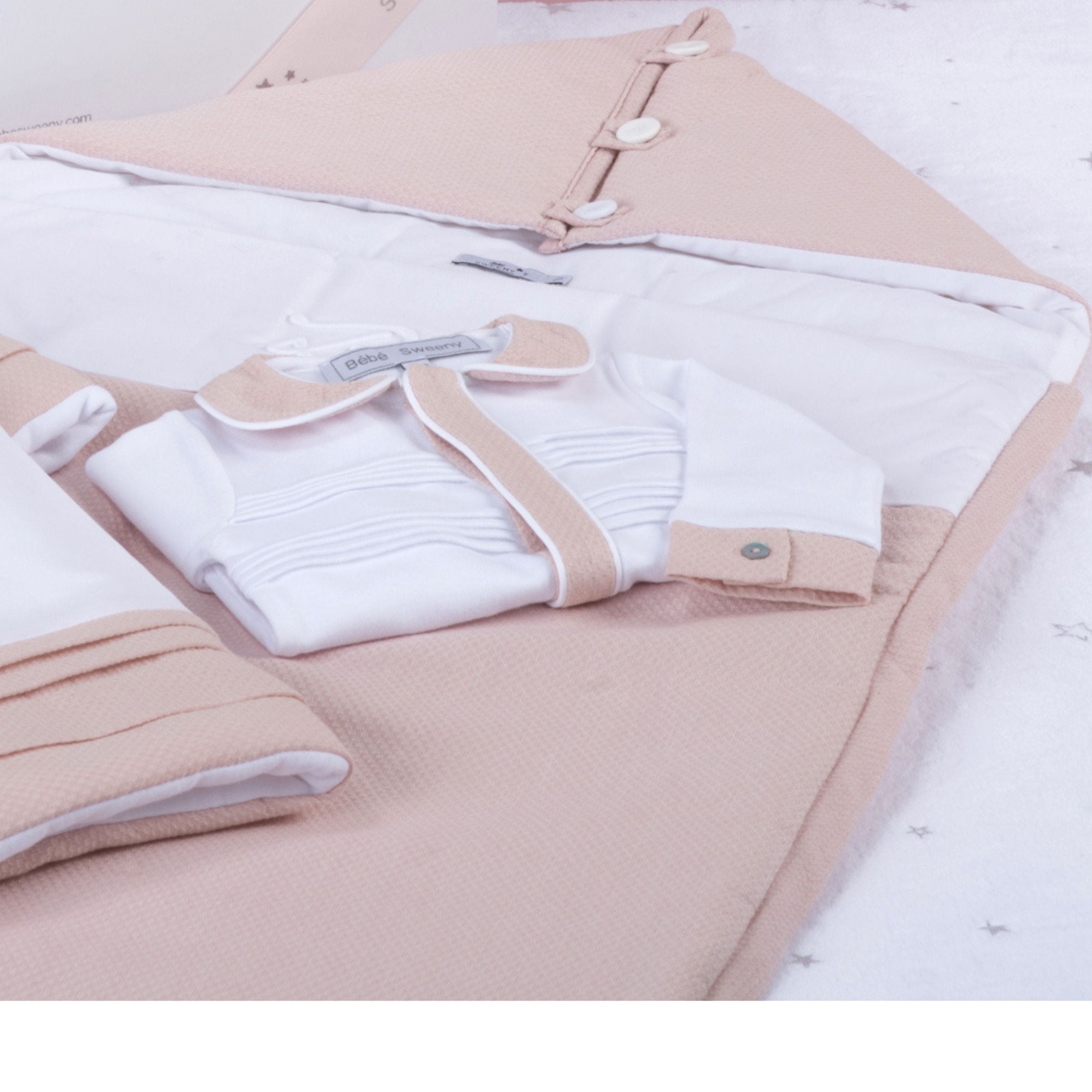 Mon Beau Trousseau | Girls Dusty Rose Cotton Baby Nest (86cm)