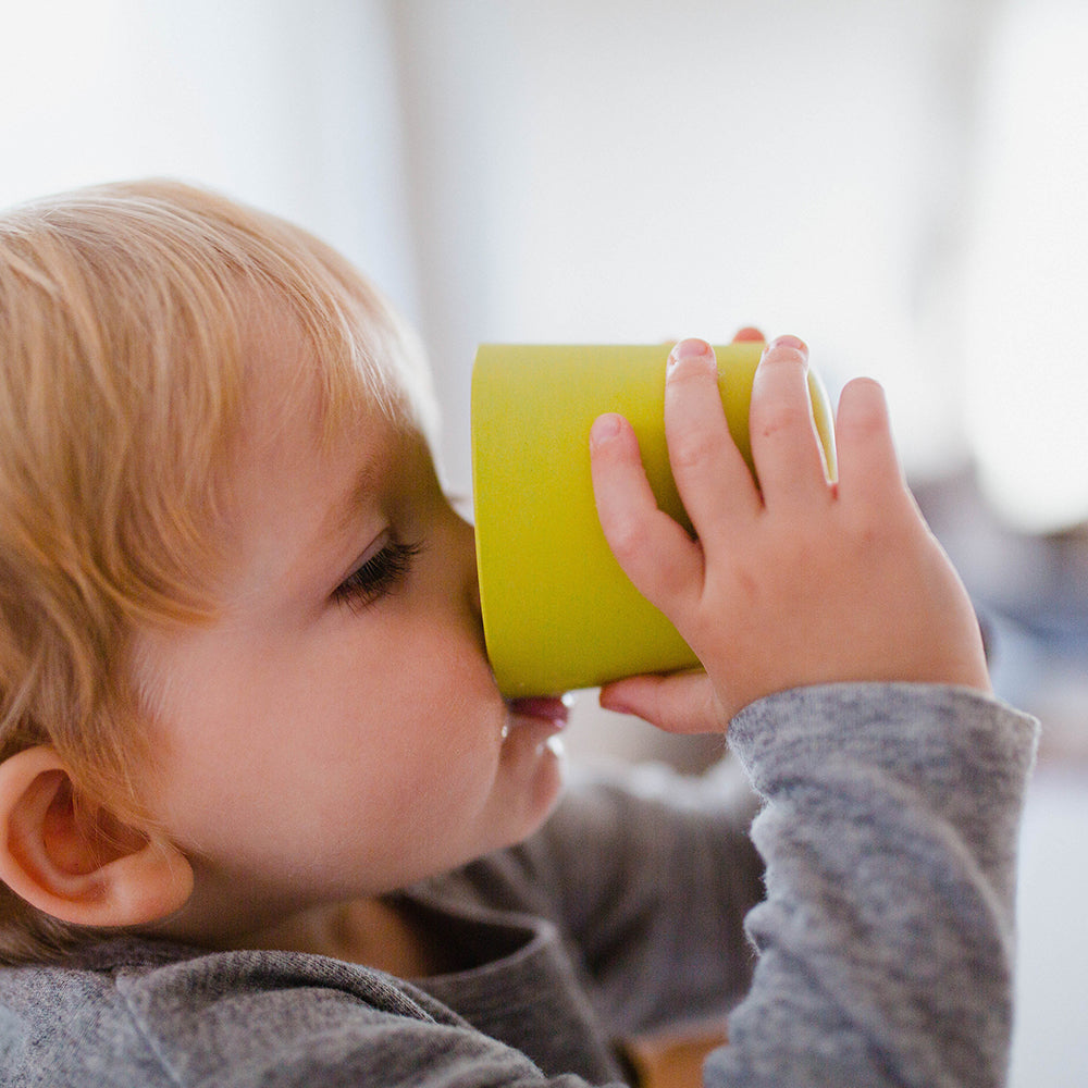Bamboo Small Cup - 4 Piece Set Lime