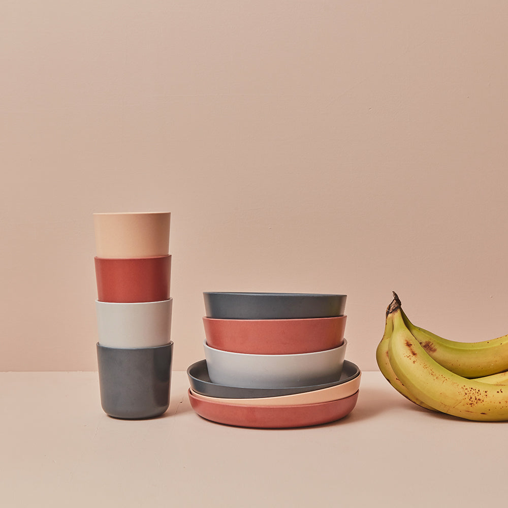 Bamboo Small Cup - 4 Piece Set Smoke