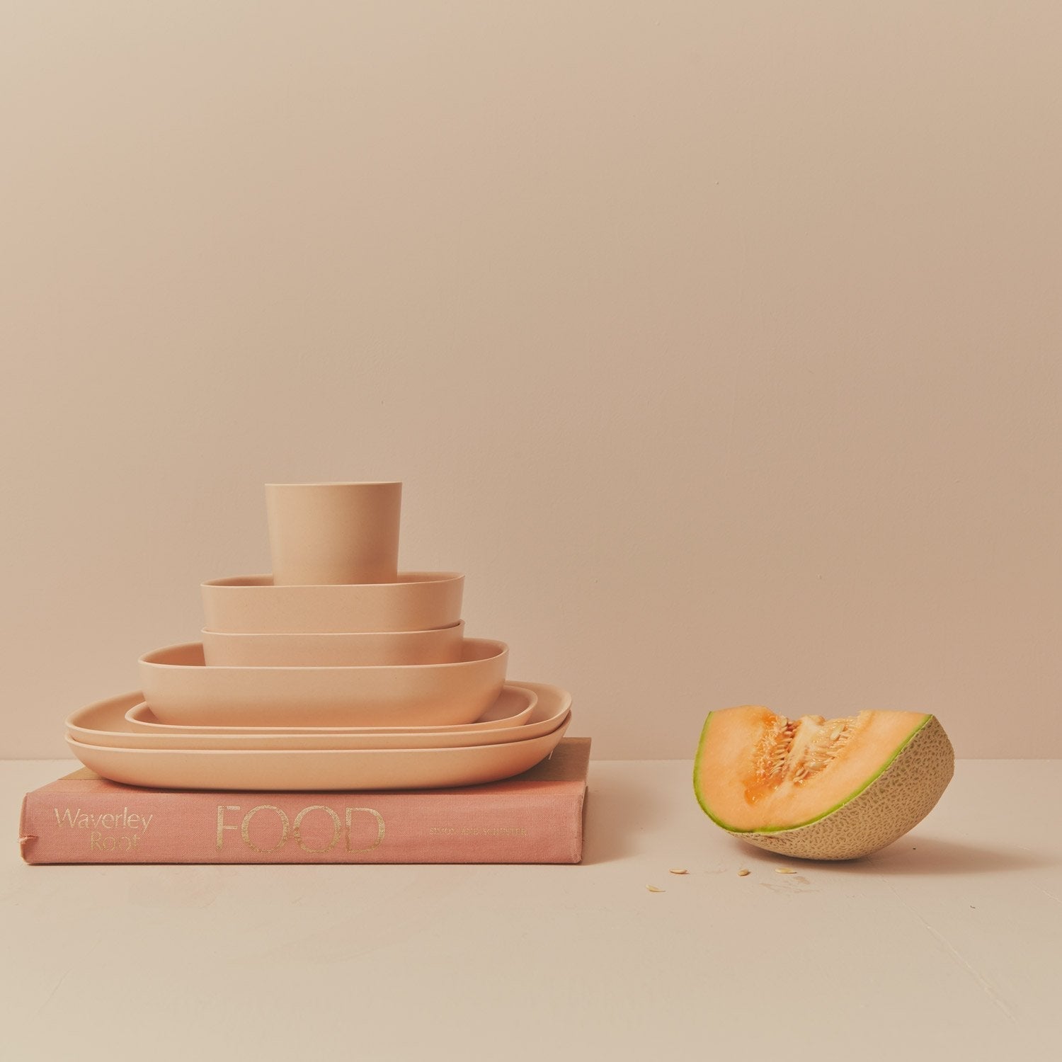 Bamboo Cereal Bowl - 4 Piece Set - Blush