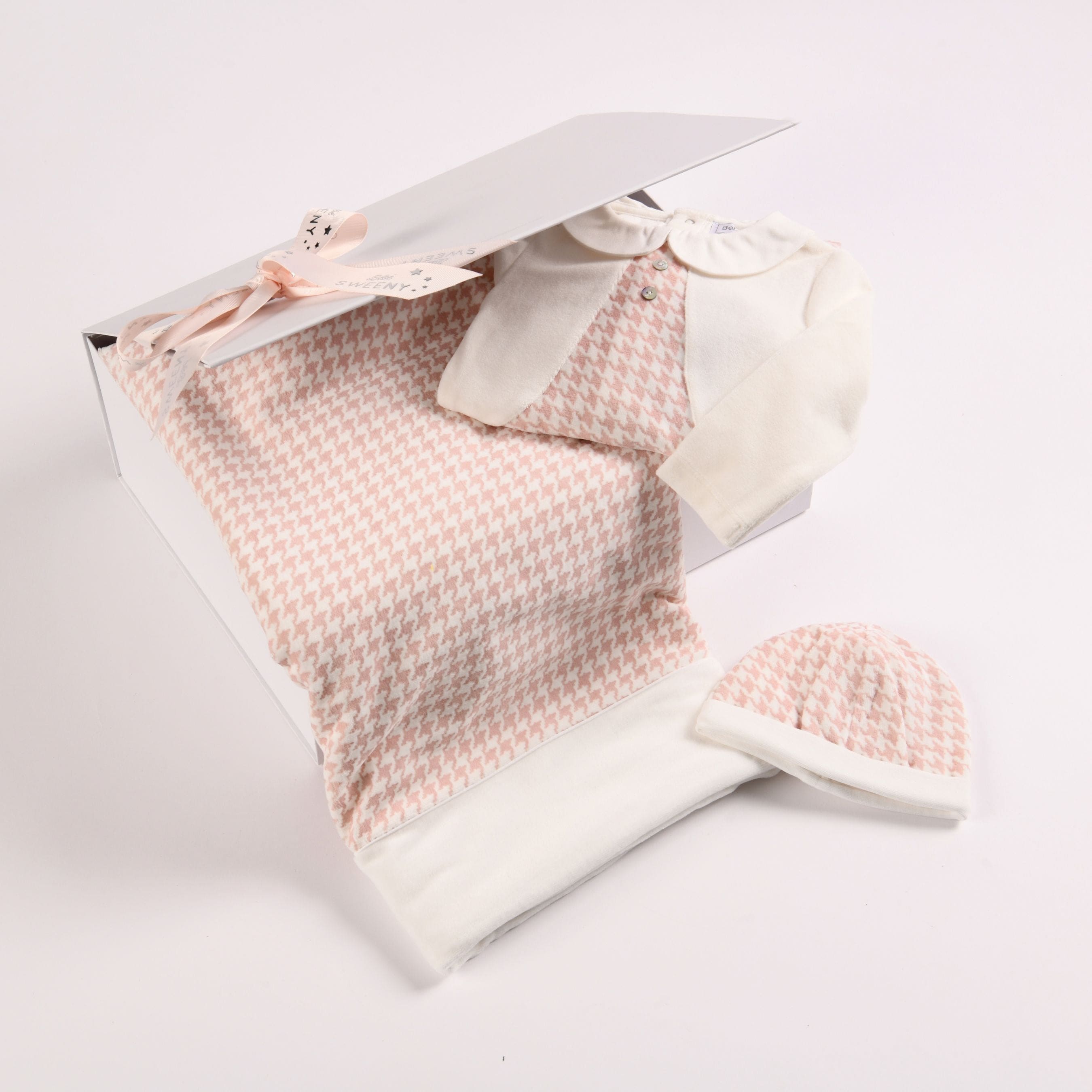 Eleonor | Baby Girl Gift Box (3) | Pink Babysuit Set