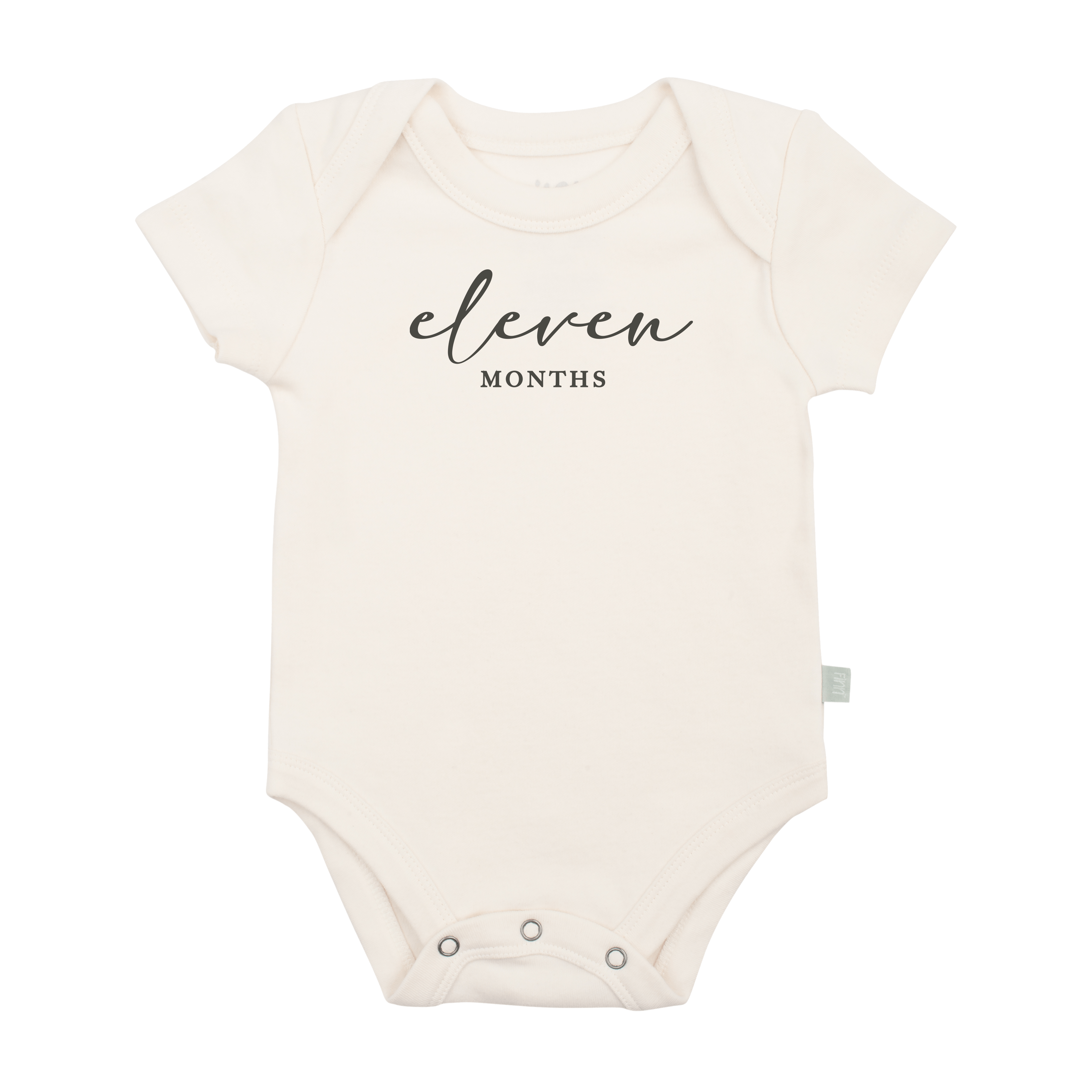 Graphic Bodysuit | Eleven Months Milestone Charcoal