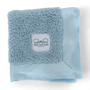Classic Satin Border Lovey - Powder Blue