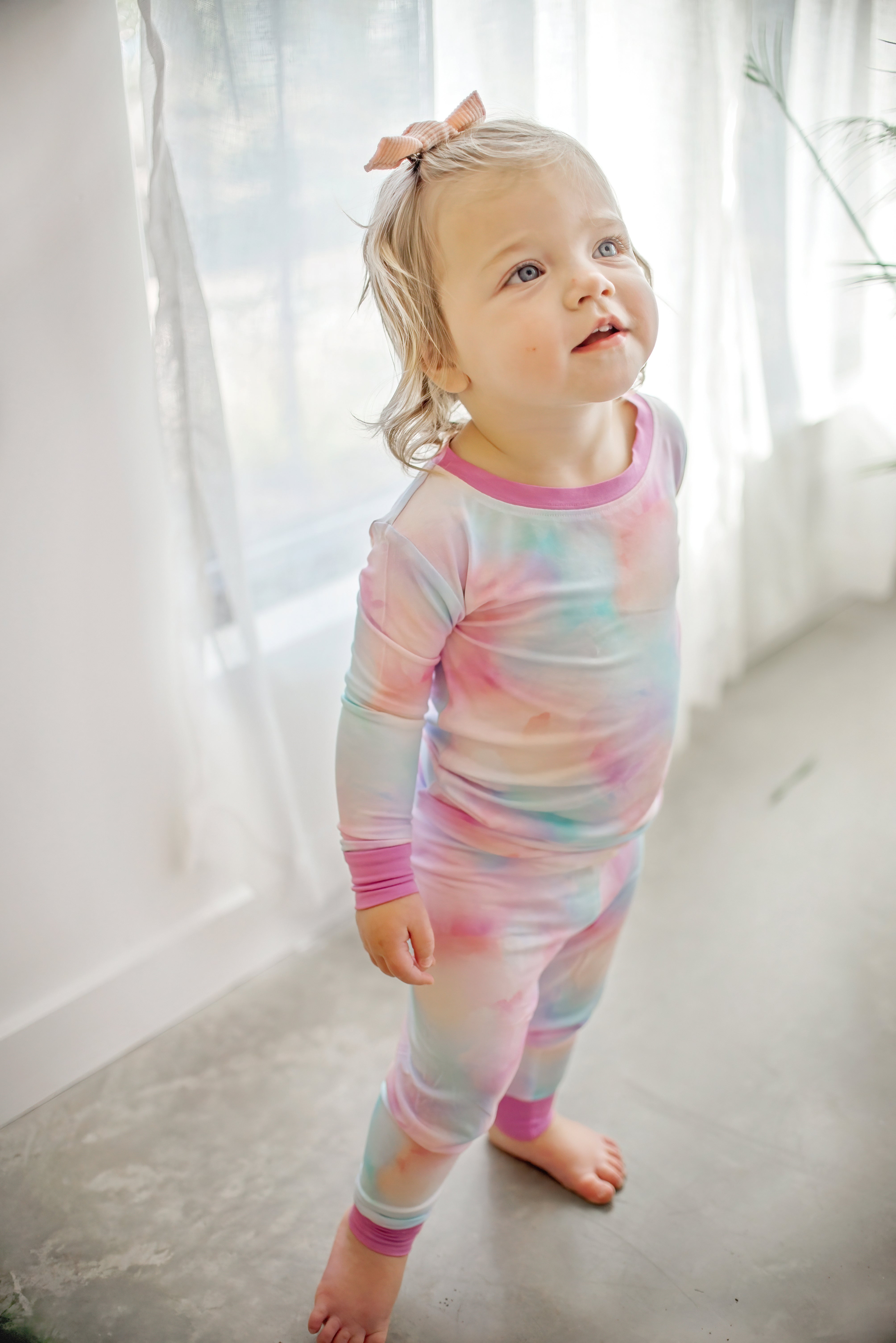 Cotton Candy Tie Dye | Two-piece Pajama Set
