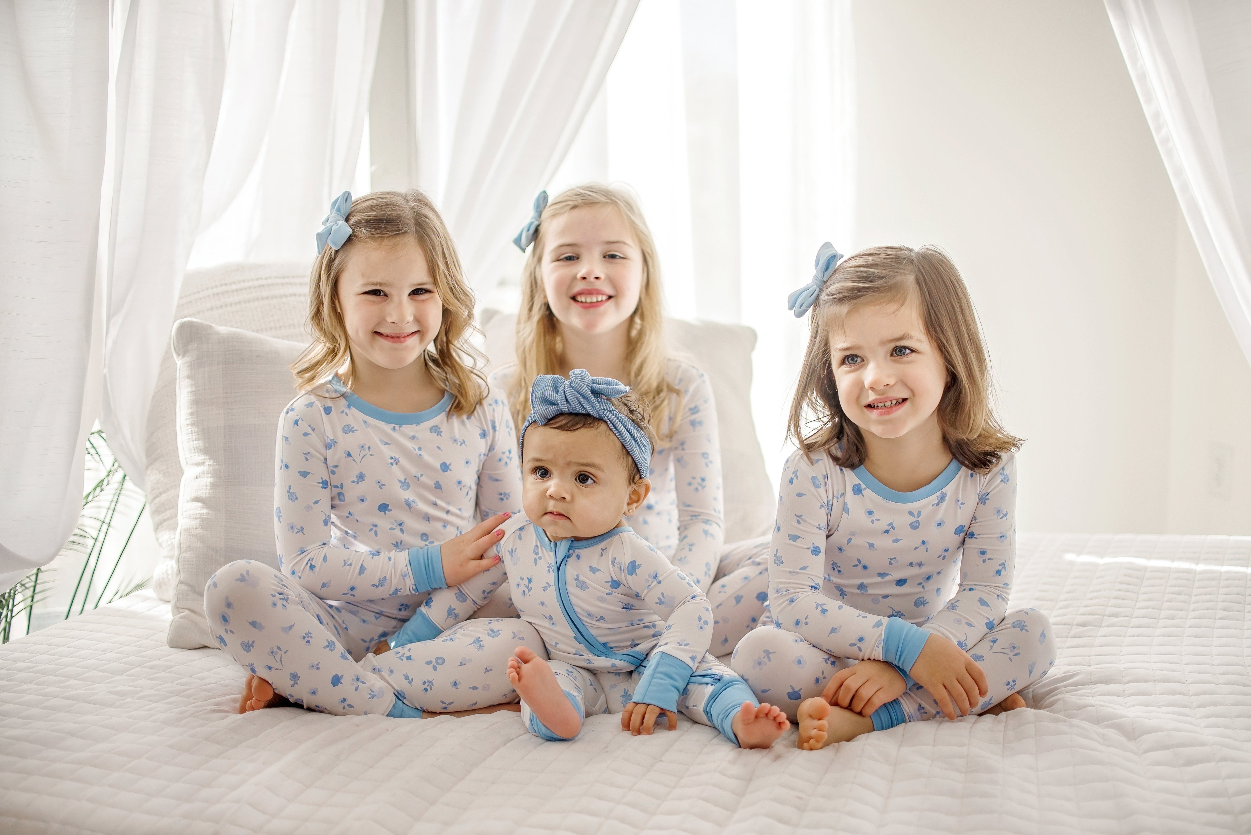 Ditsy Blue Floral | Two-piece Pajama Set