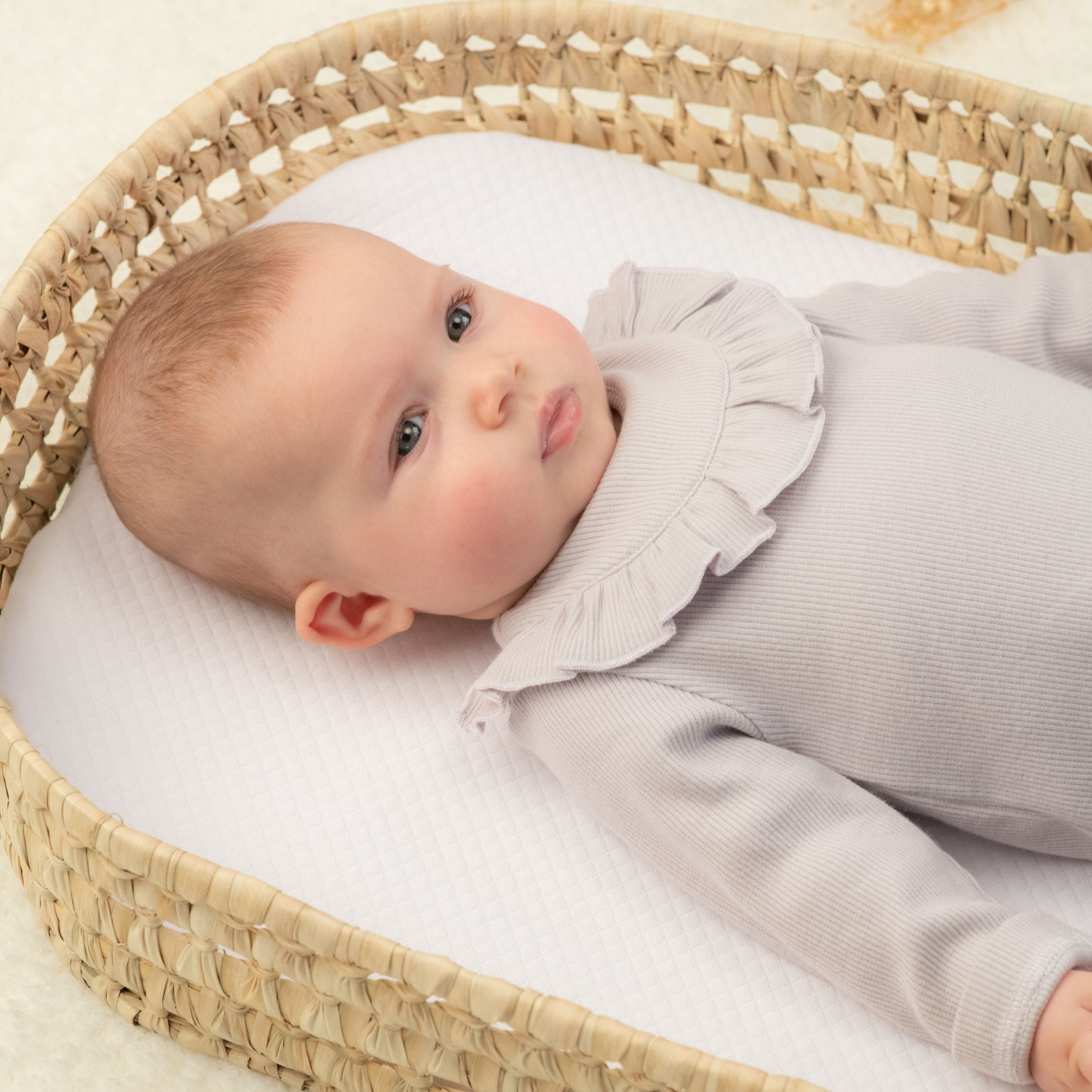 Emilia | Baby Girls Gift Box I Lilac Ribbed Cotton Set