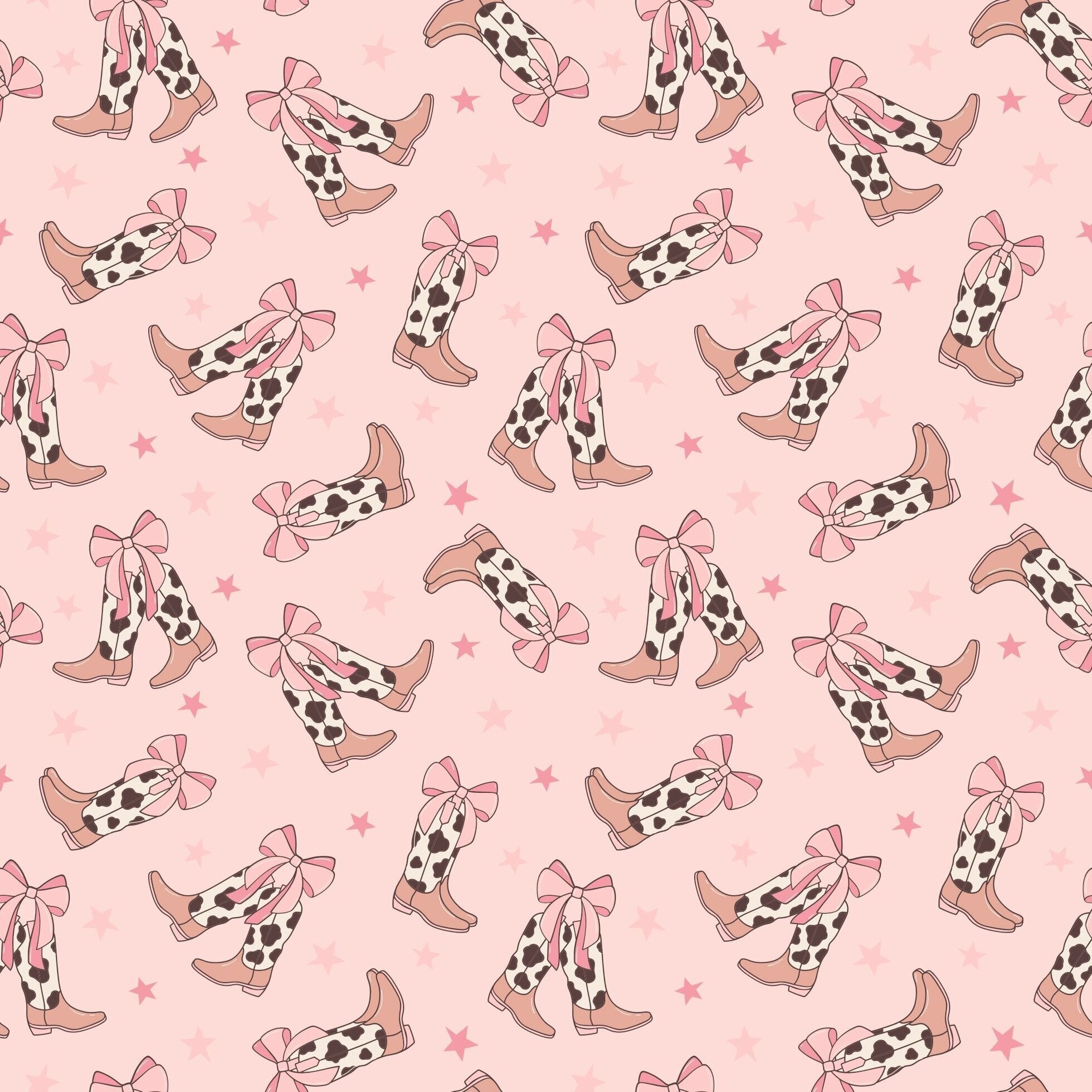 Cowhide Boots Bows Emma's Racerback Dress