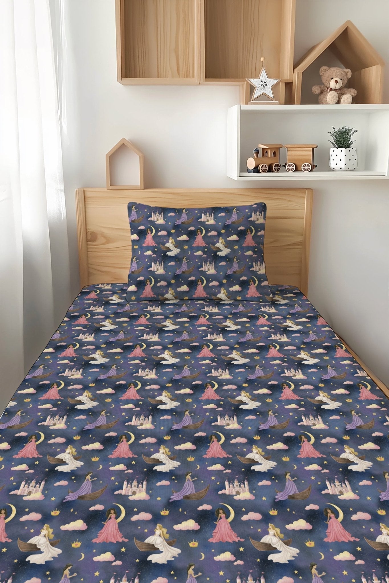 Enchanted Empire Twin Fitted Sheet And Pillowcase Set