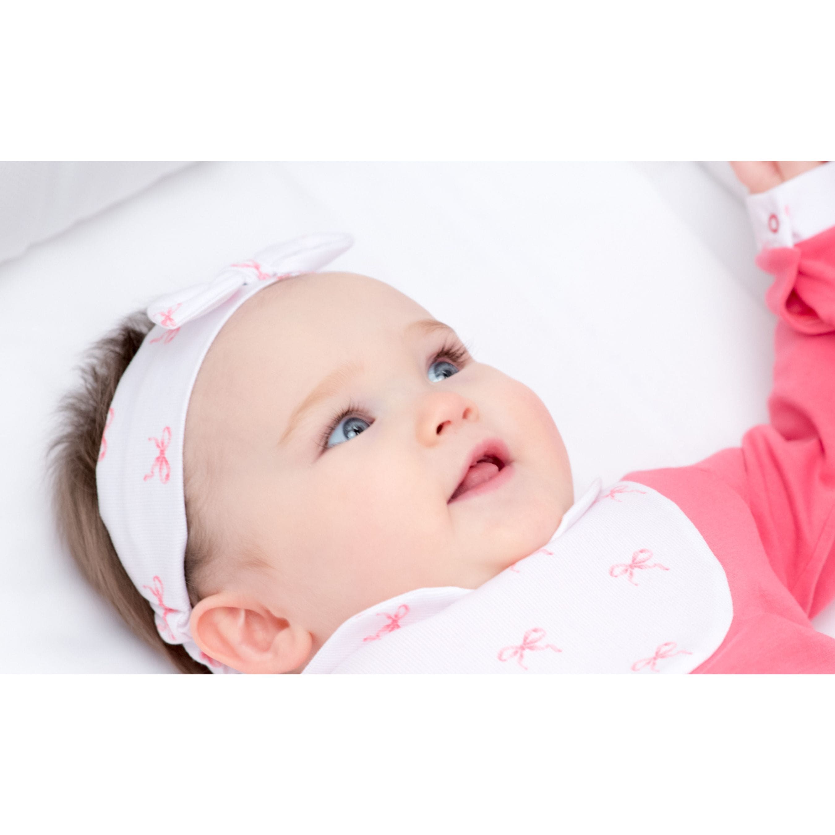 Eny | Girls Bow-print Cotton Bib