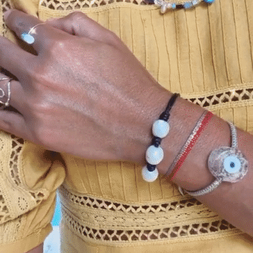 Triple Freshwater Baroque White Pearl Bracelet