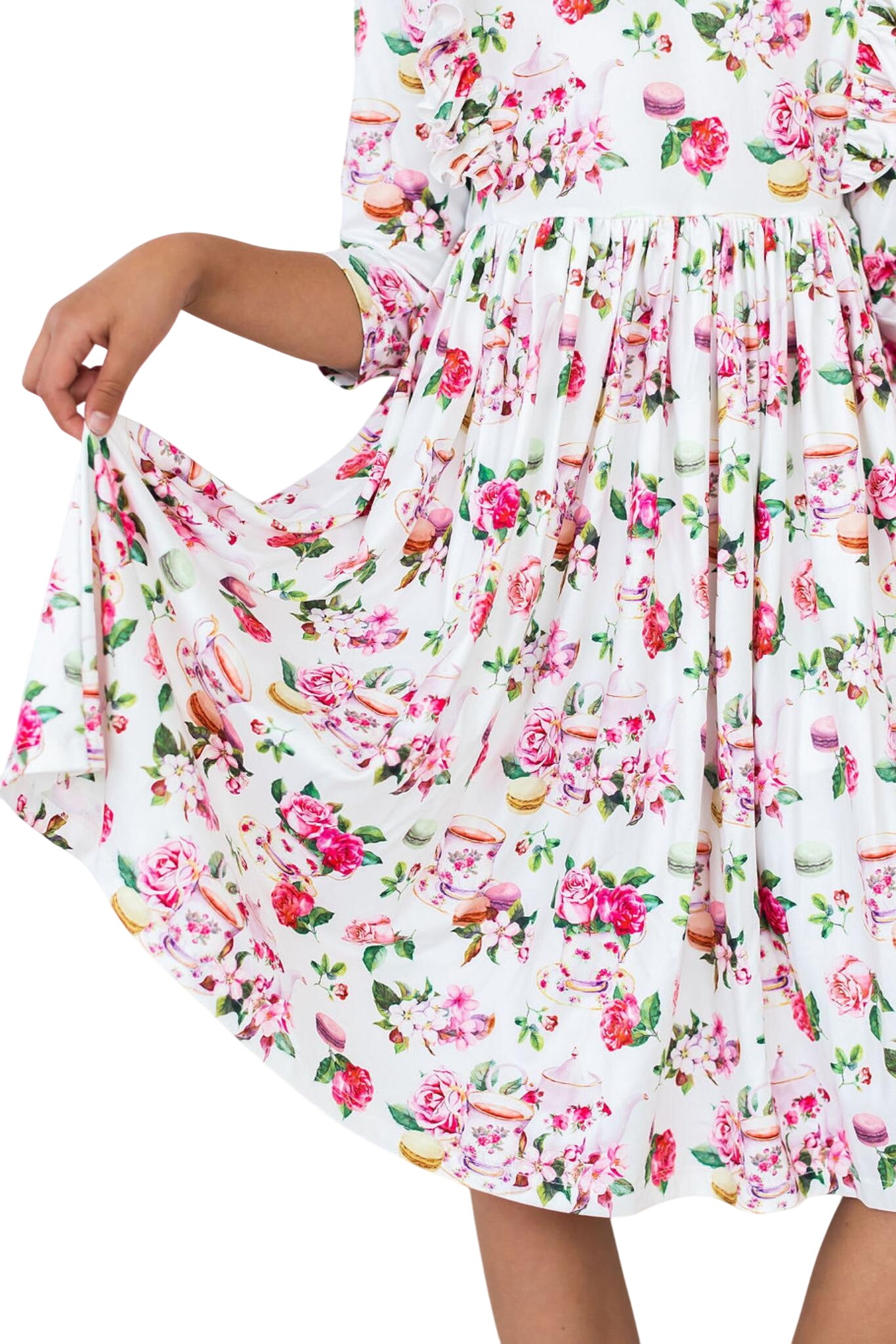 Macarons & Tea Ruffle Twirl Dress