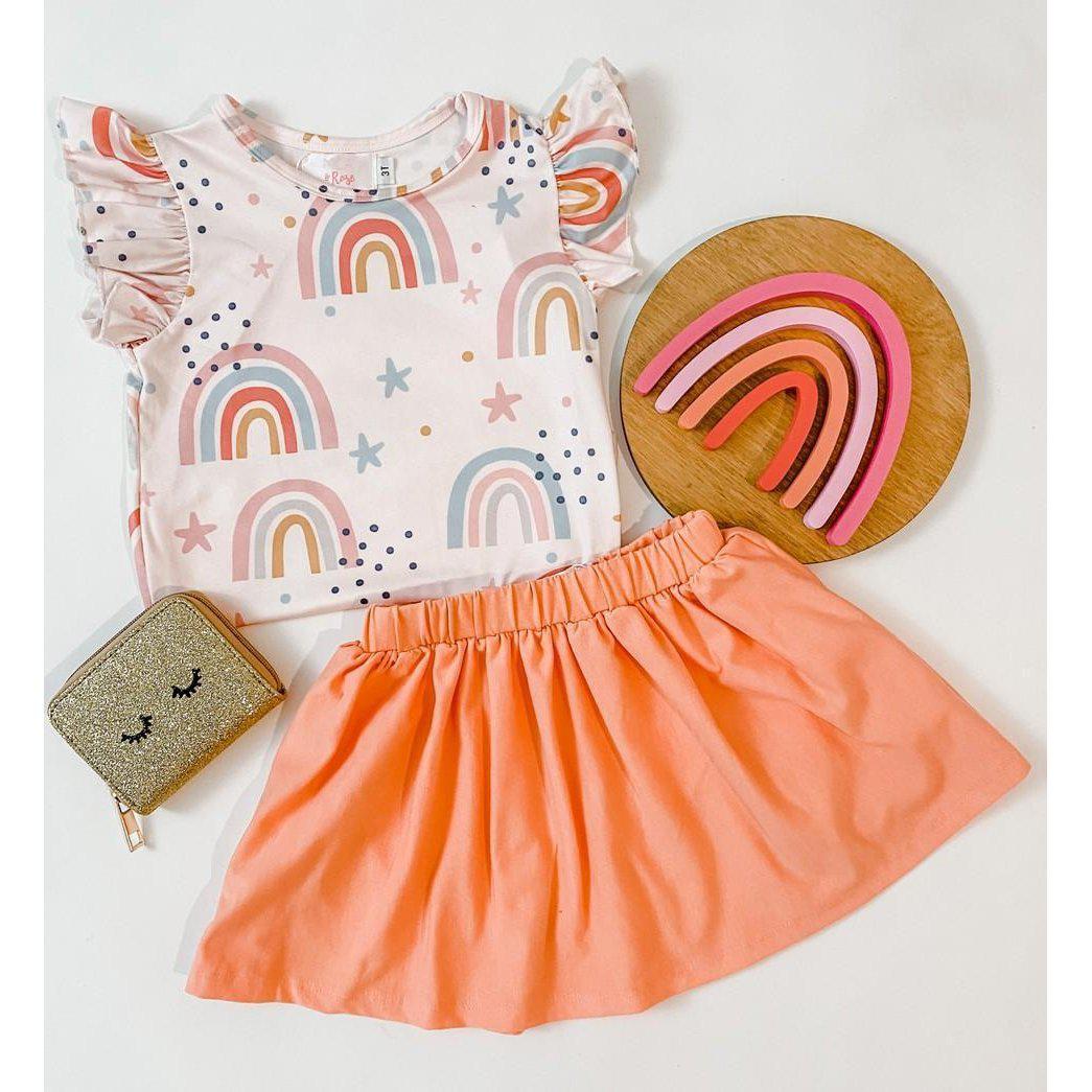 Over The Rainbow S/s Ruffle Tee