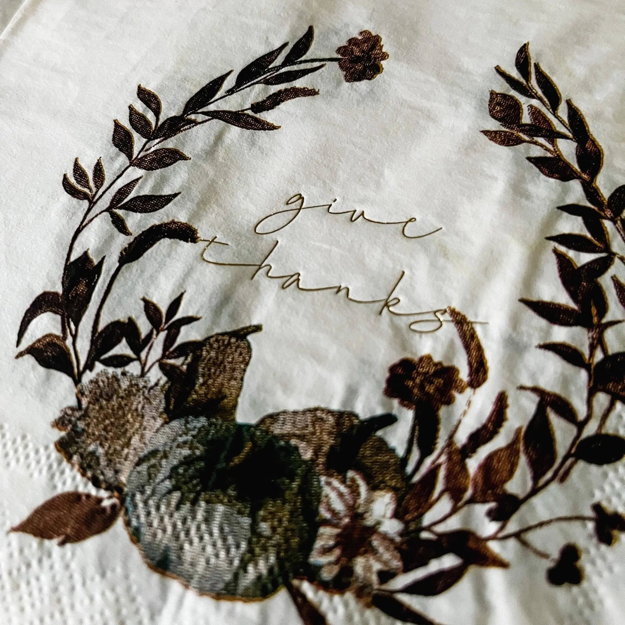 Fall Pumpkin Napkin