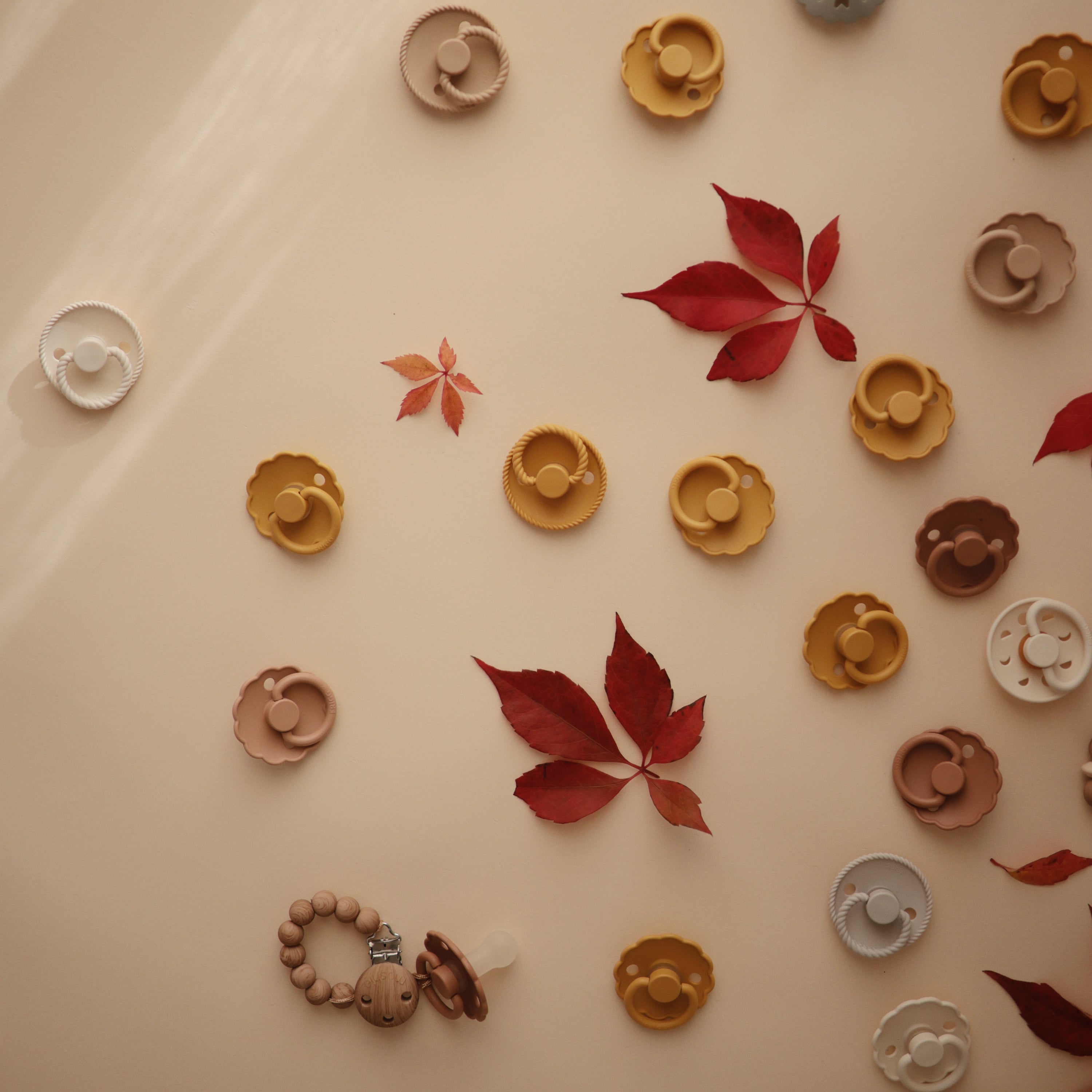 Frigg Rope Natural Rubber Pacifier 2-pack