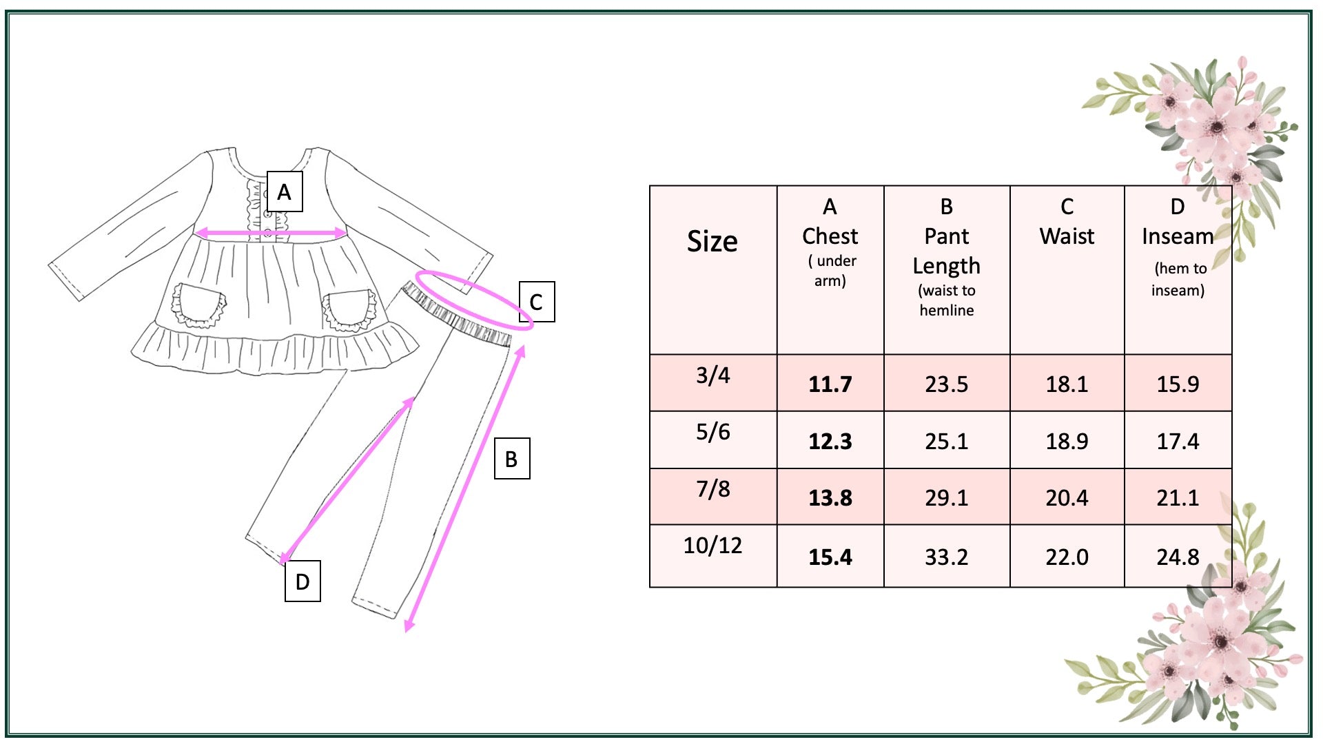 Fall Ruffle Pant Set