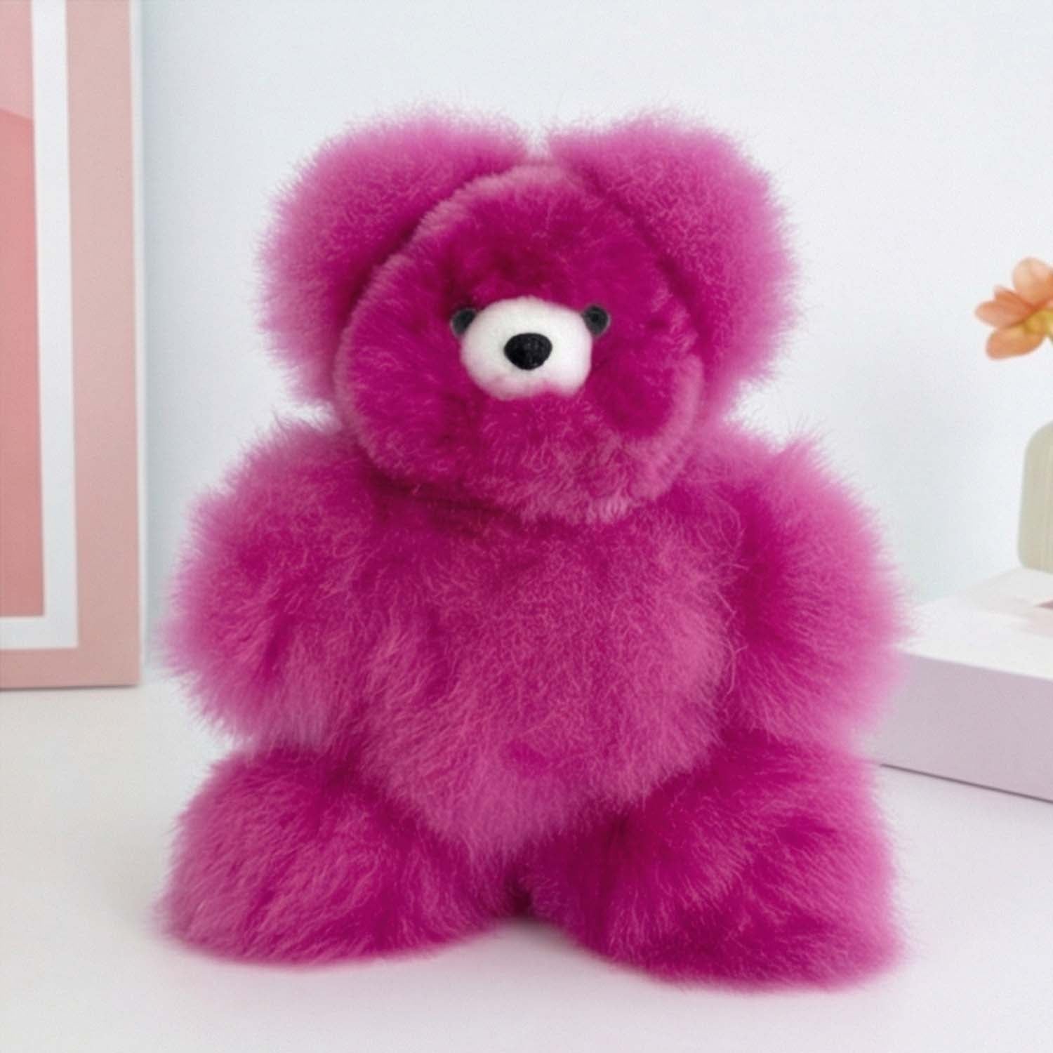 New! Fantasy Alpaca Stuffed Animal - Bear - Micro 7"