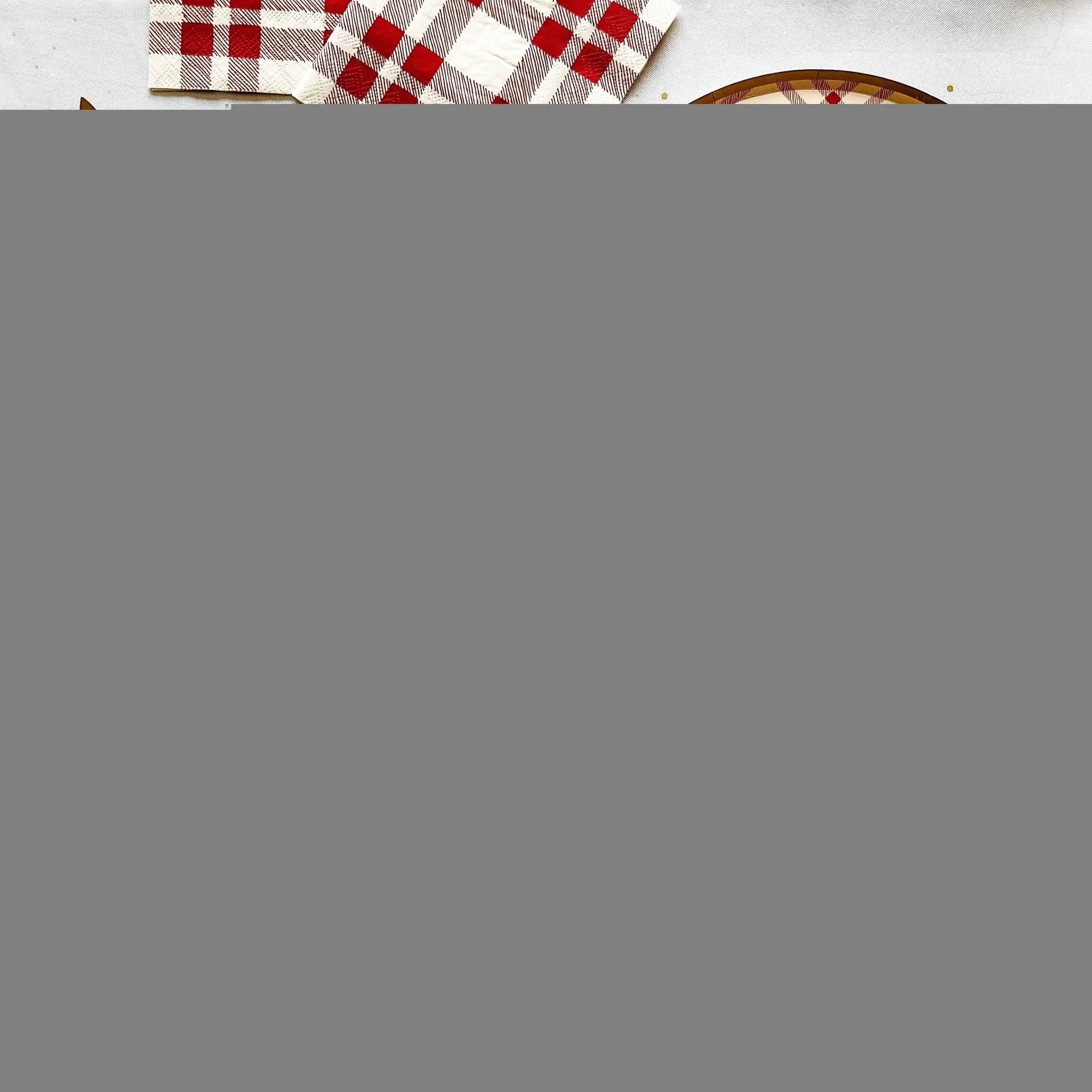 Plaid Large Plate
