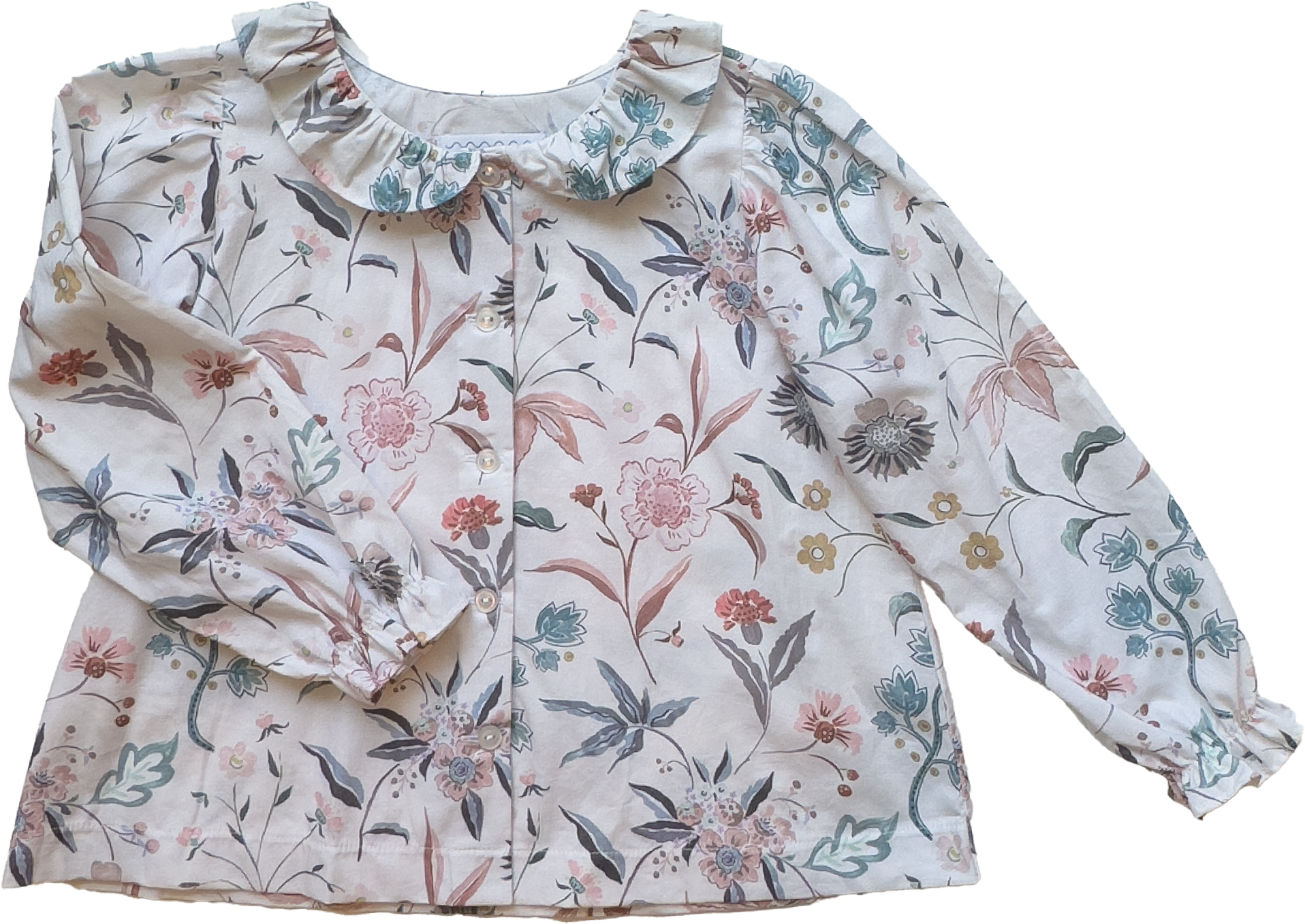 Farrah Top In Field Botanical White