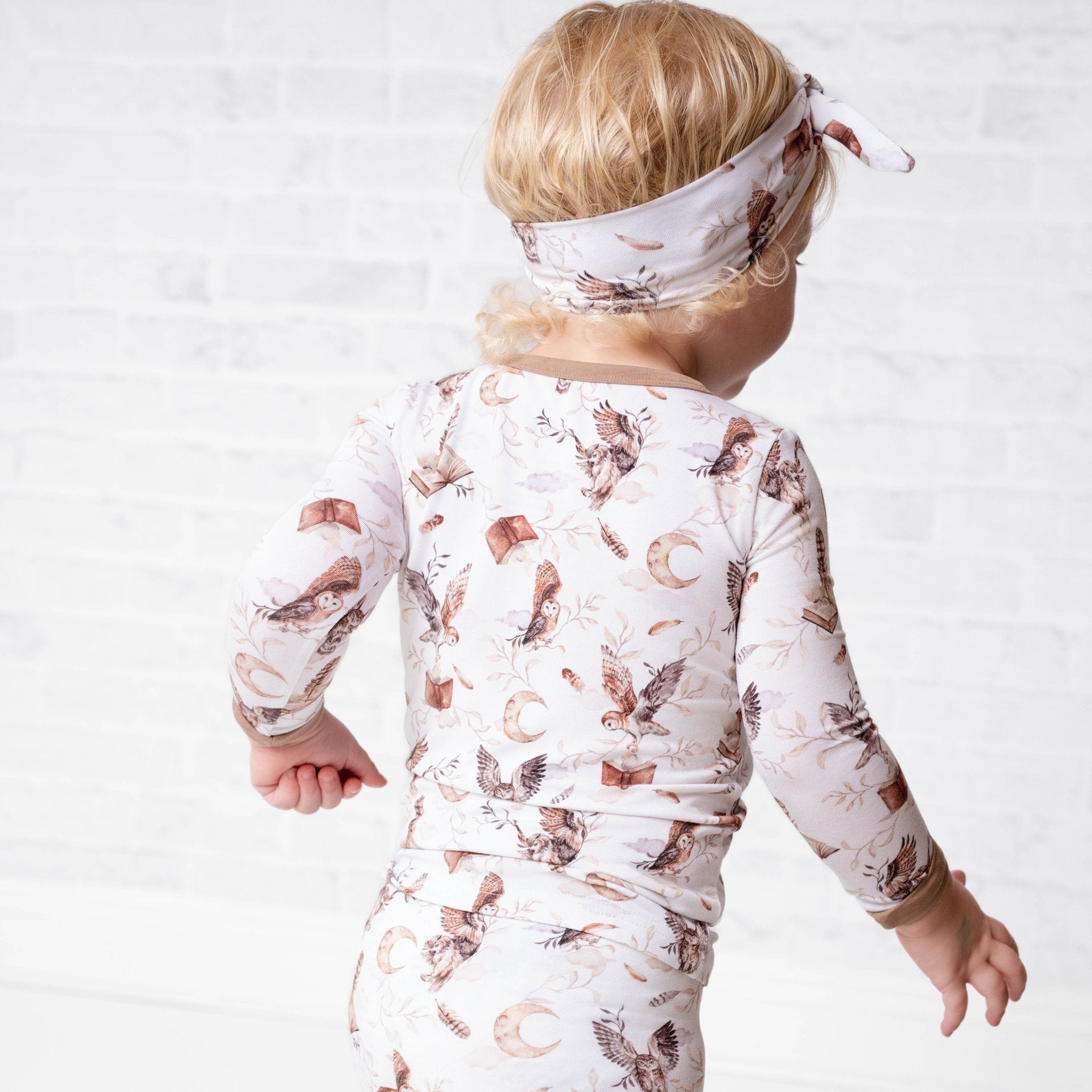 Feathers And Fables(owl)tencel™ Modal Long Sleeve Pj's