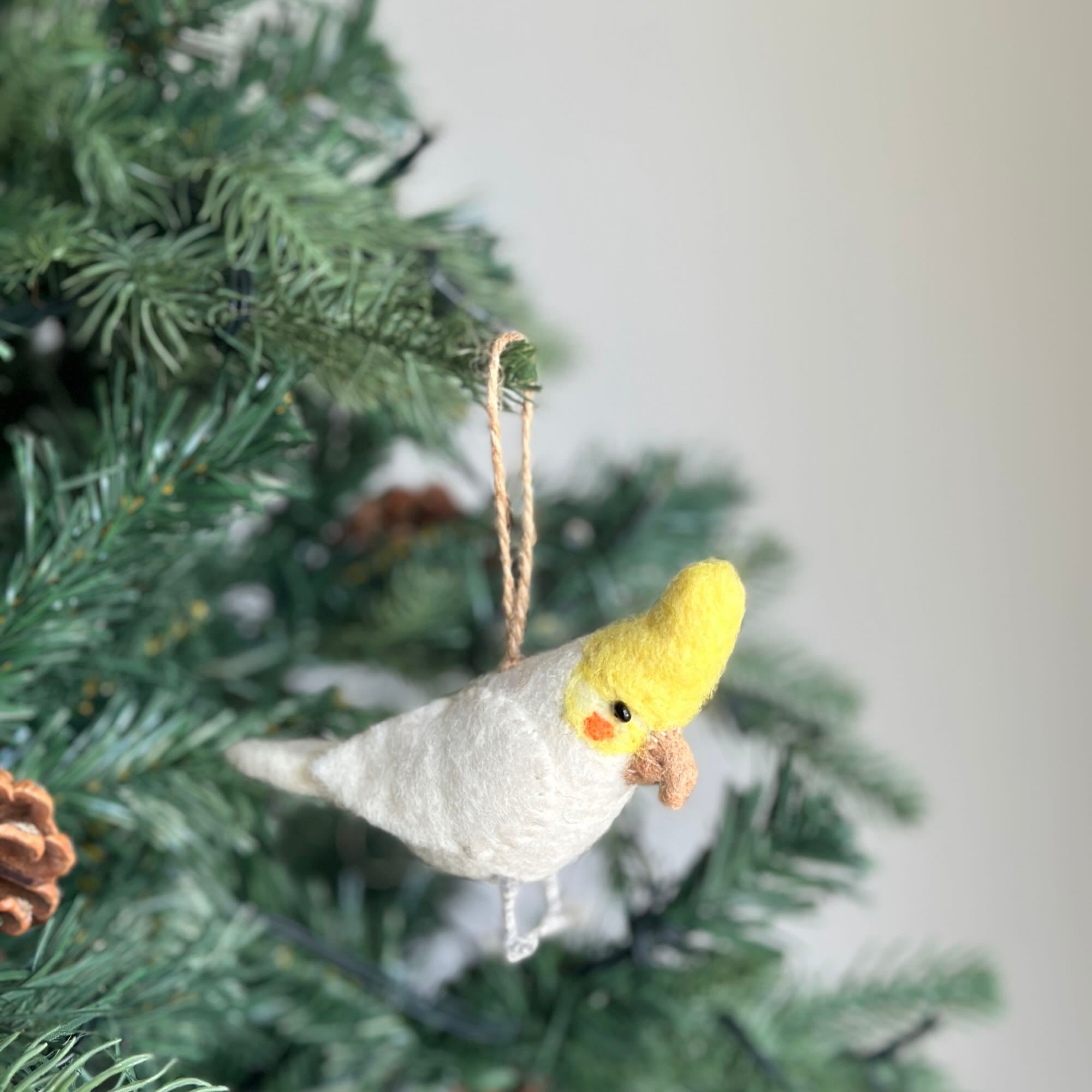 Felt Bird Ornaments Set Of 6 - A Set