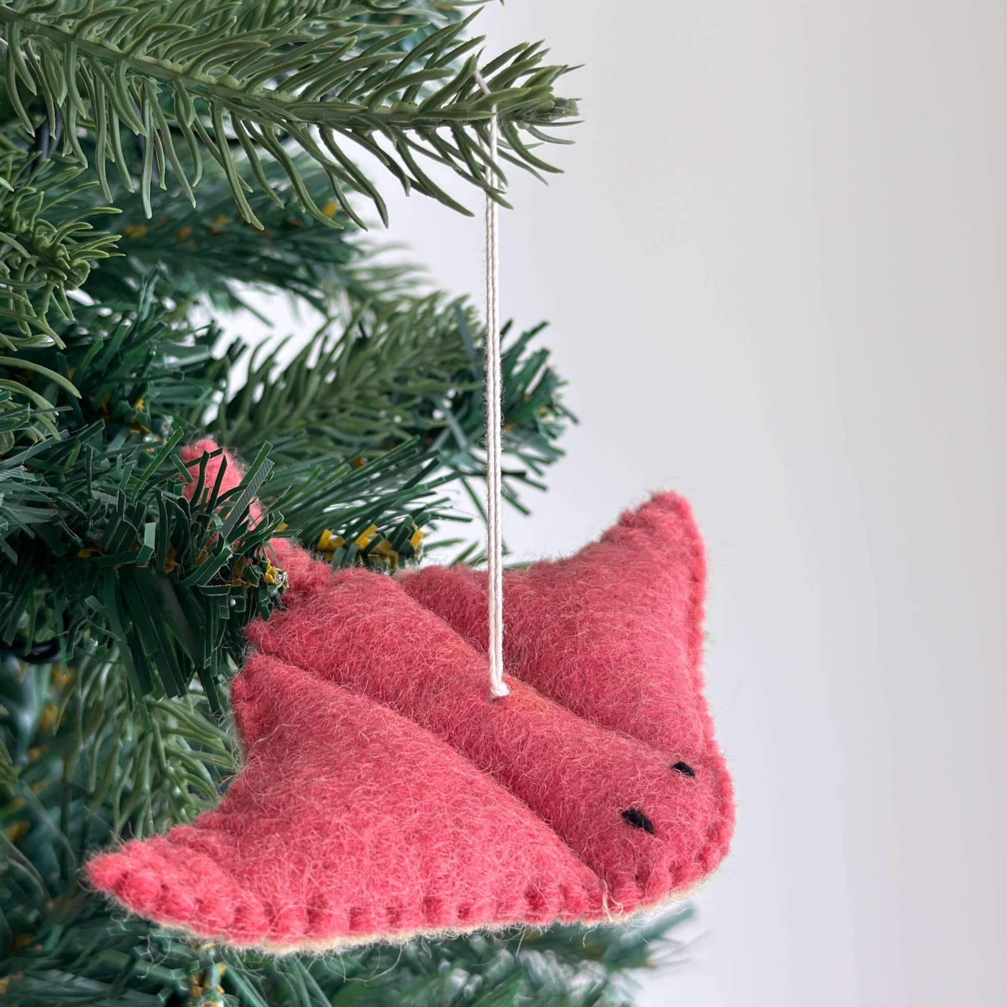Felt Christmas Ornament Set Of 6 - Ocean Creatures