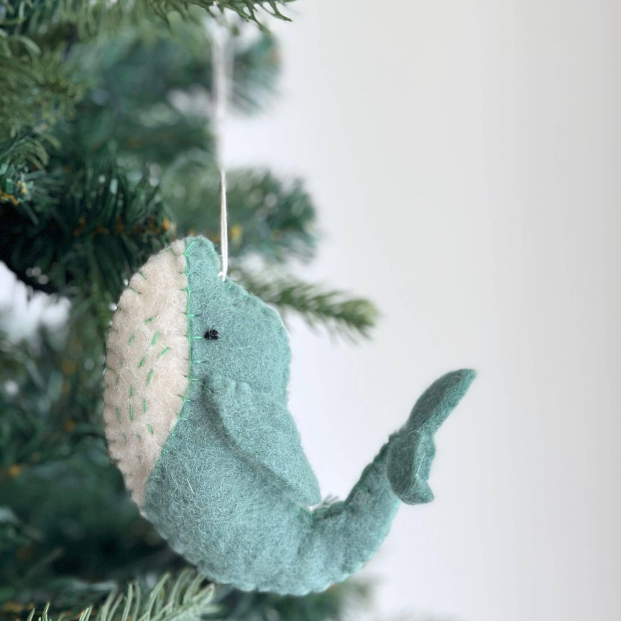 Felt Christmas Ornament Set Of 6 - Ocean Creatures