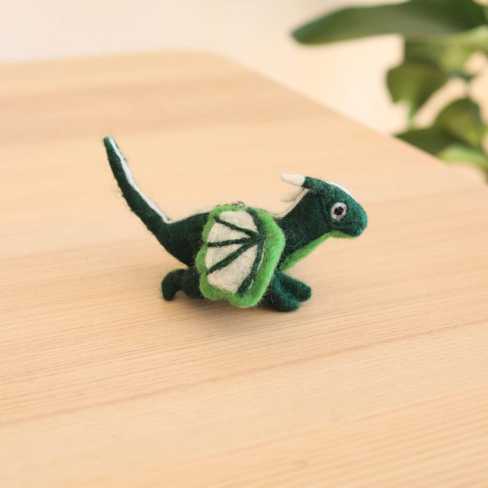 Felt Christmas Ornaments Set Of 4 - Flying Dragons