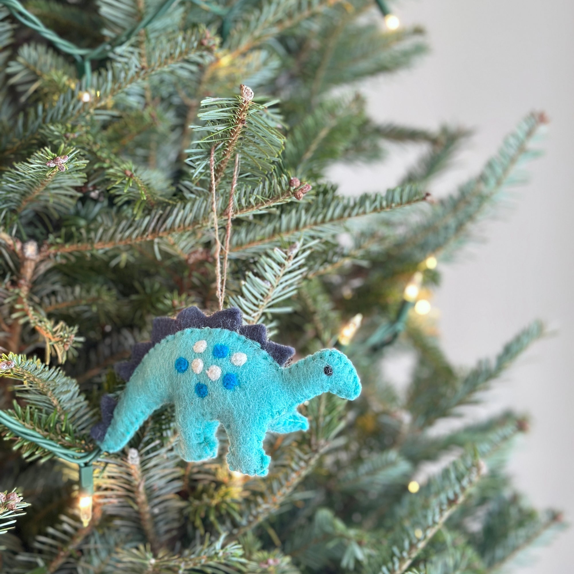 Felt Christmas Ornaments Set Of 5 - Dinosaurs