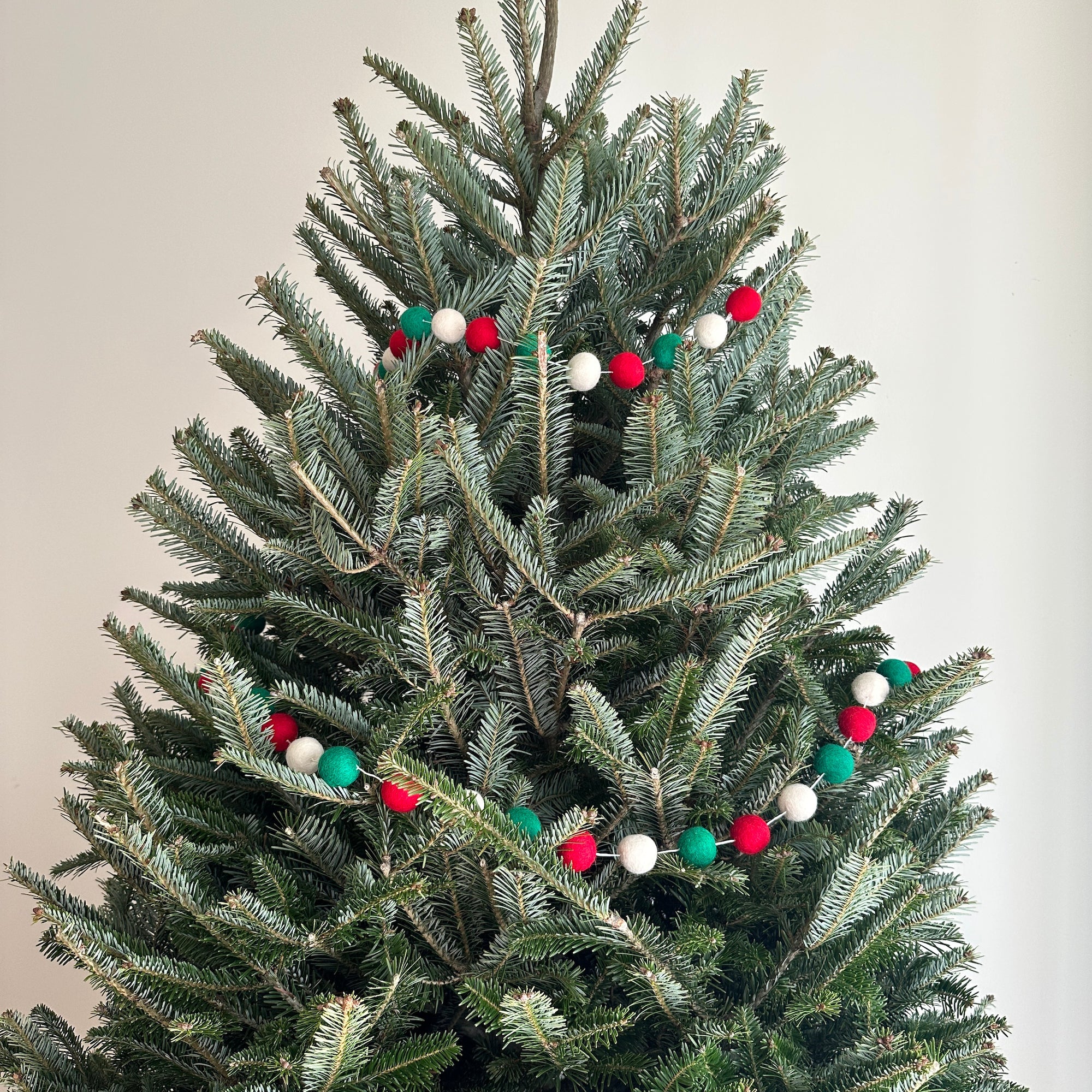 Felt Christmas Pompom Ball Garland