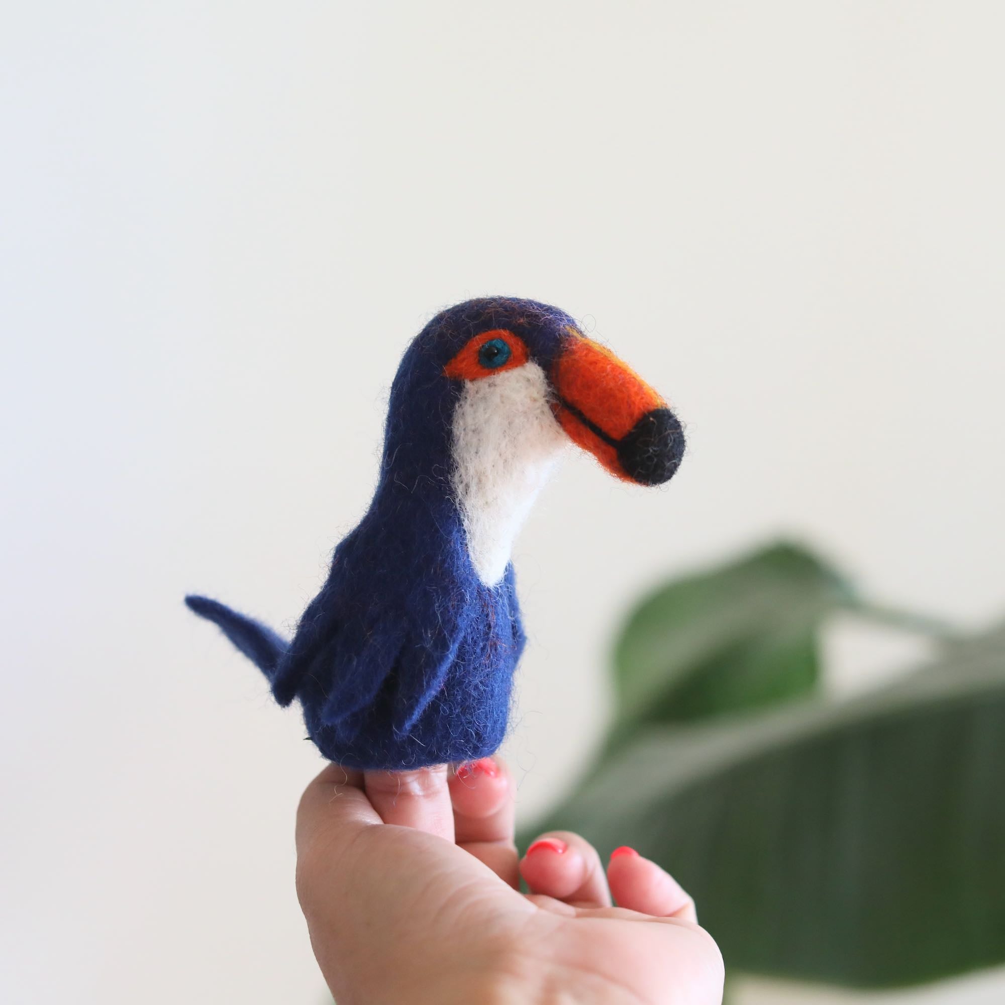 Felt Finger Puppets Set Of 5 - Birds