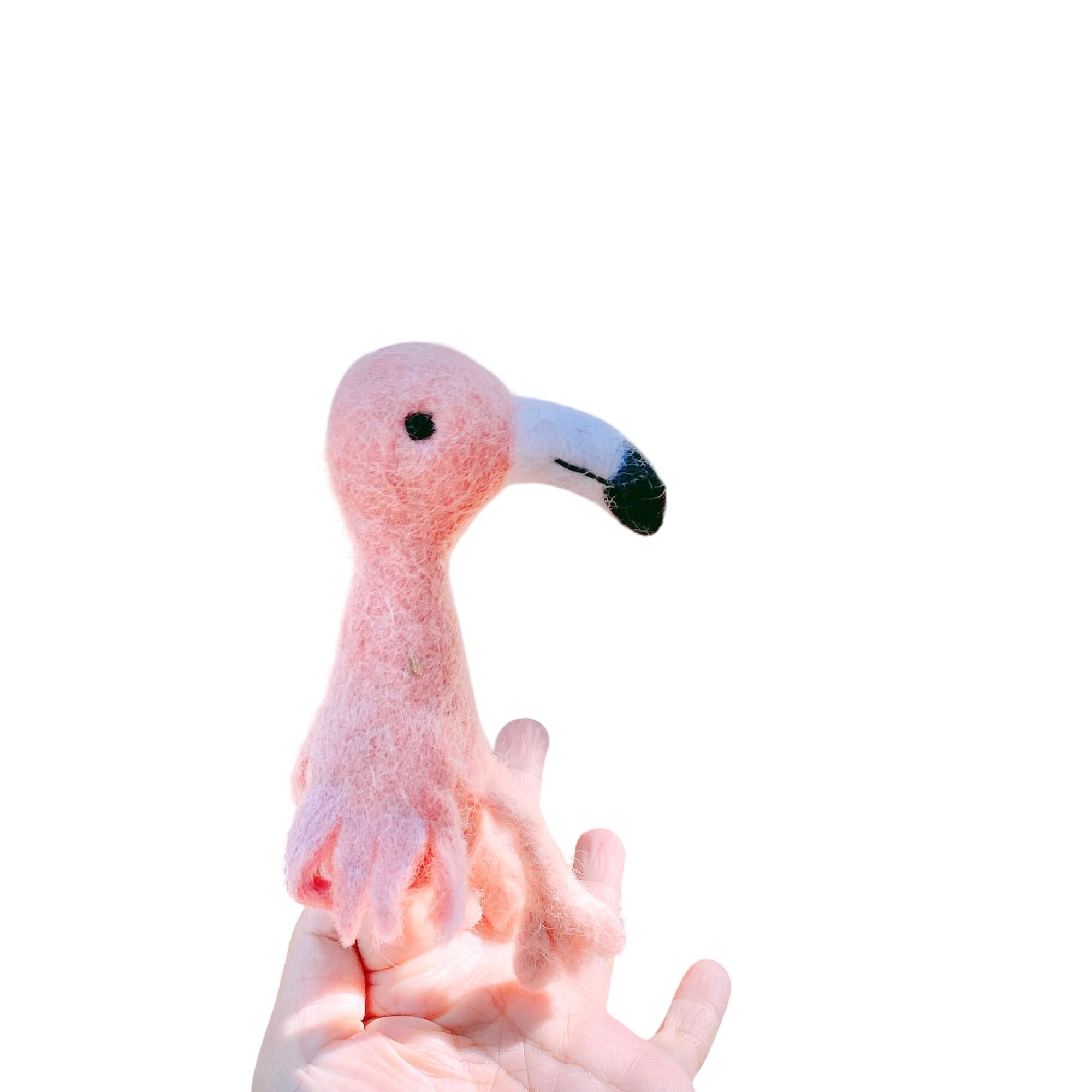 Flamingo Finger Puppet