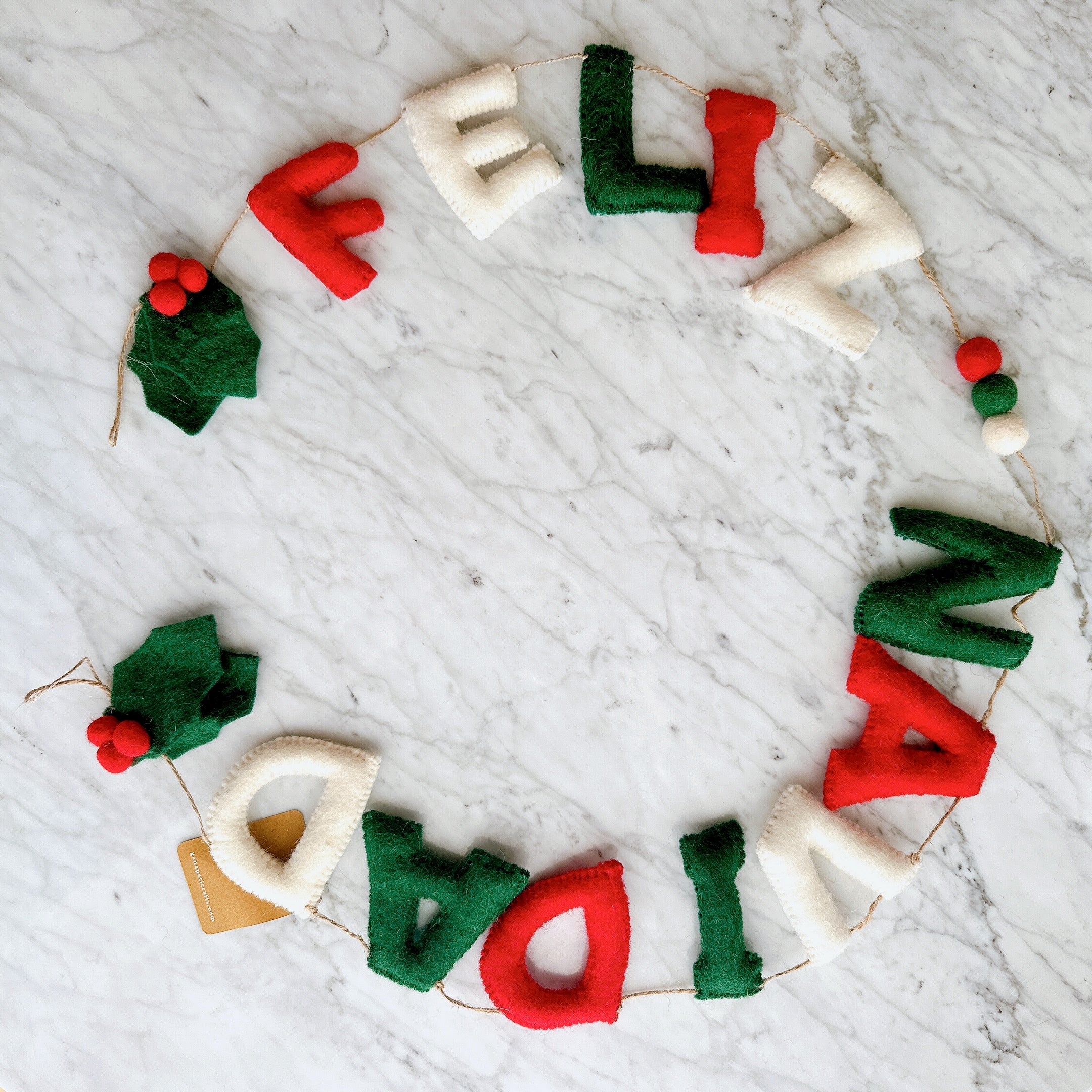 Felt Garland - Feliz Navidad