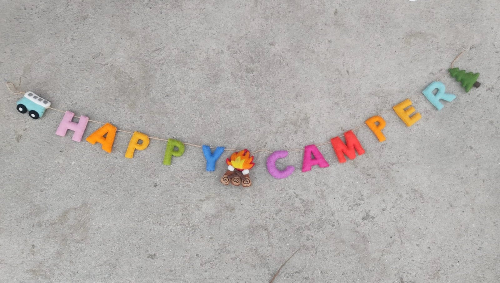 Felt Garland - Happy Camper