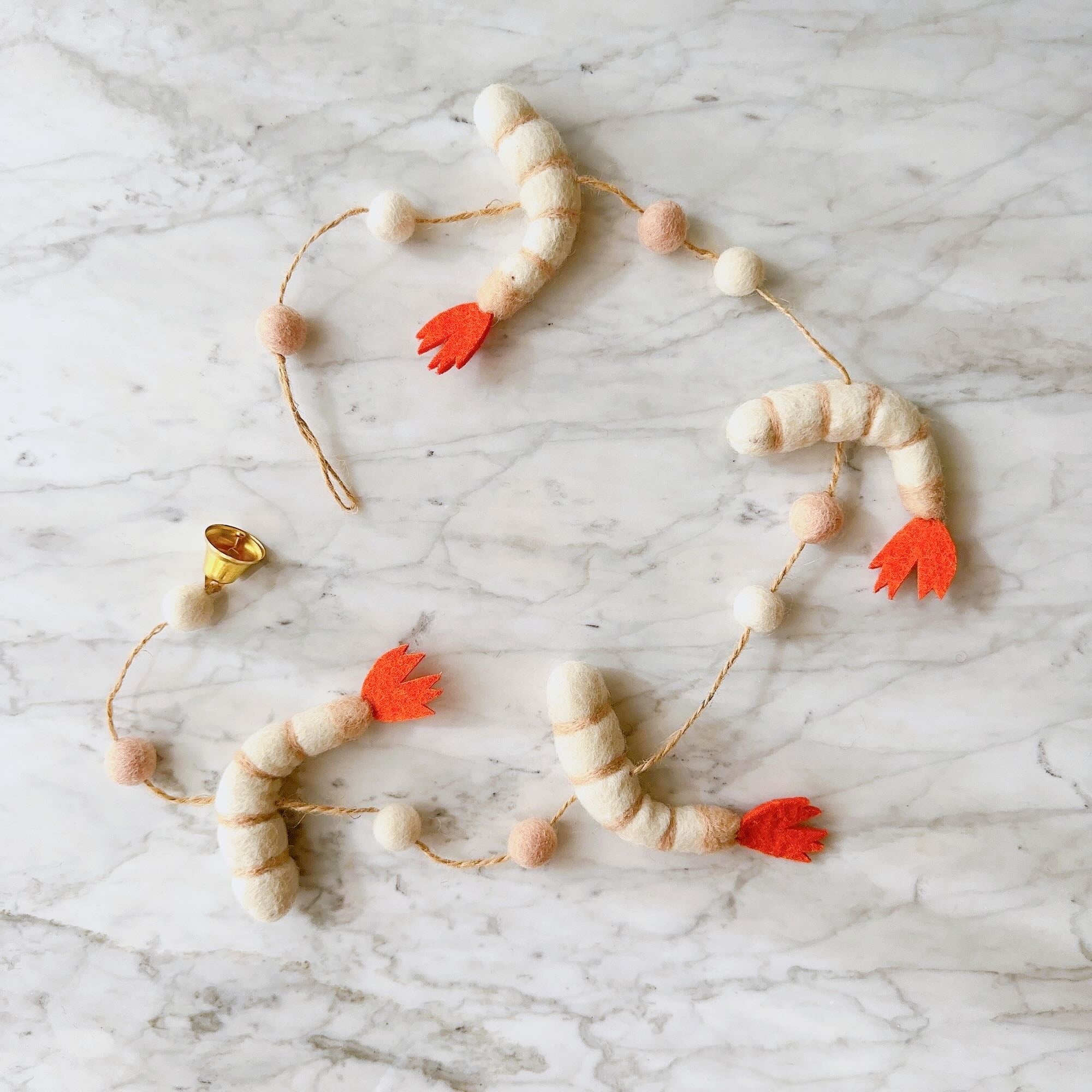 Felt Garland - Shrimp