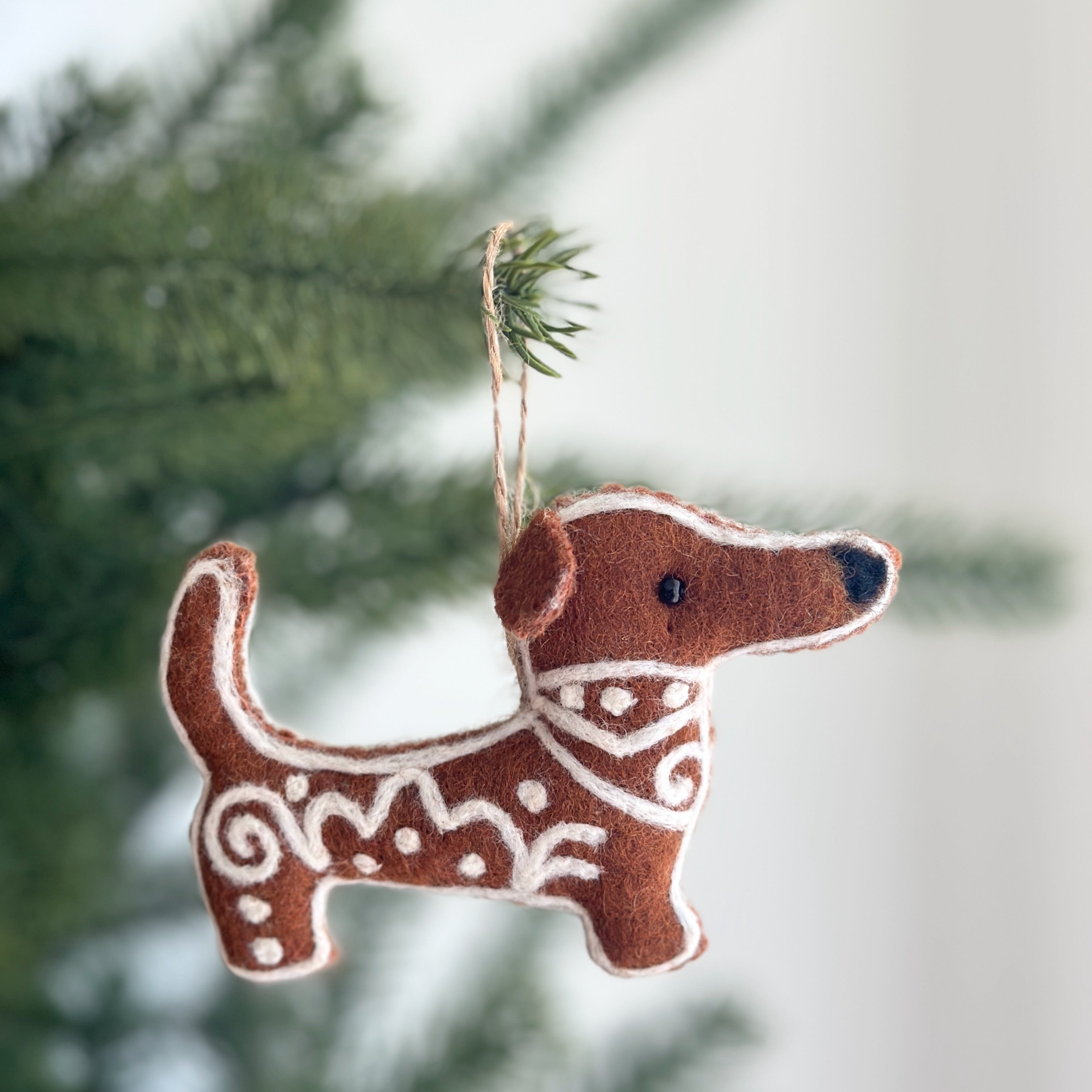 Felt Gingerbread Collection - Dachshund Dog