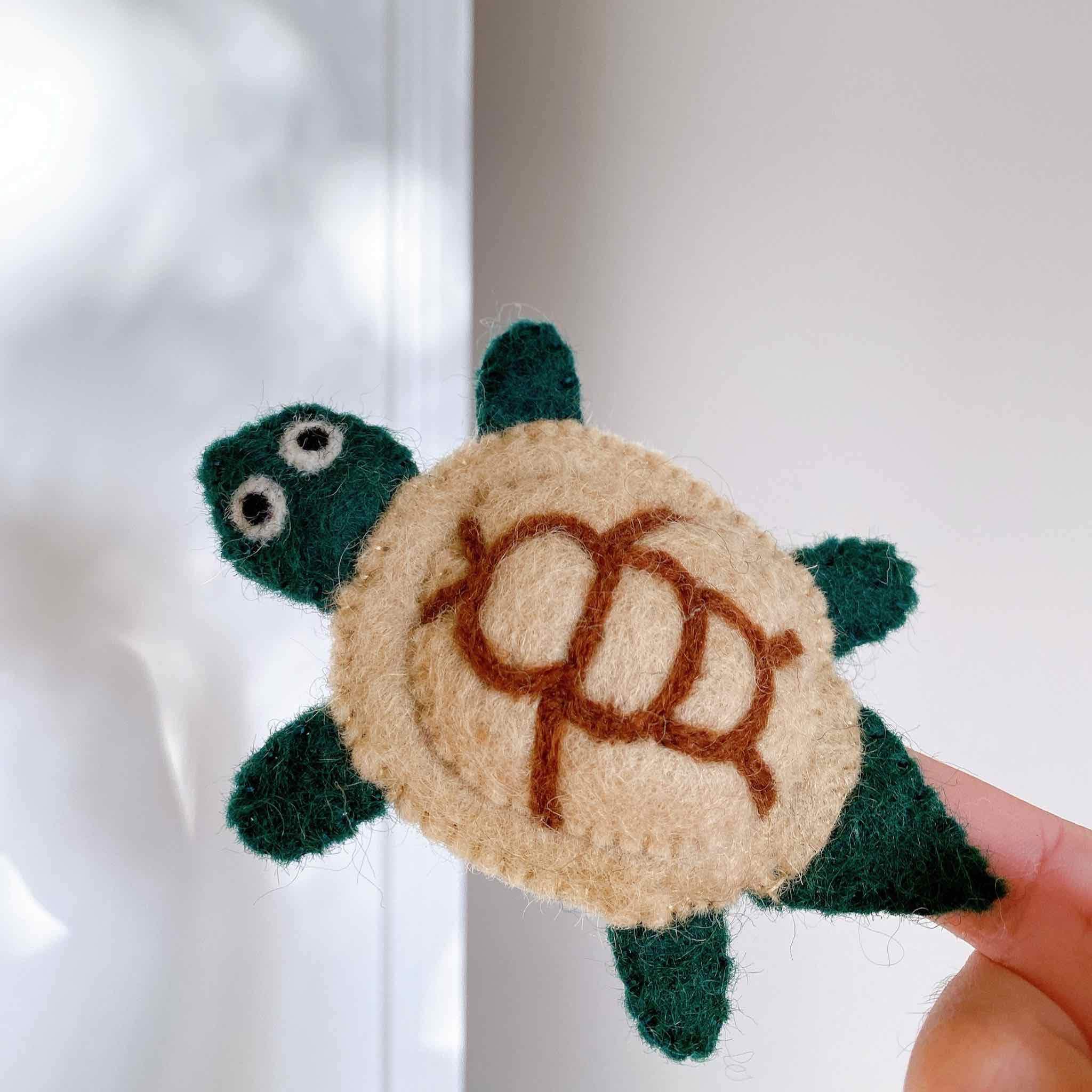 Felt Finger Puppet- Turtle