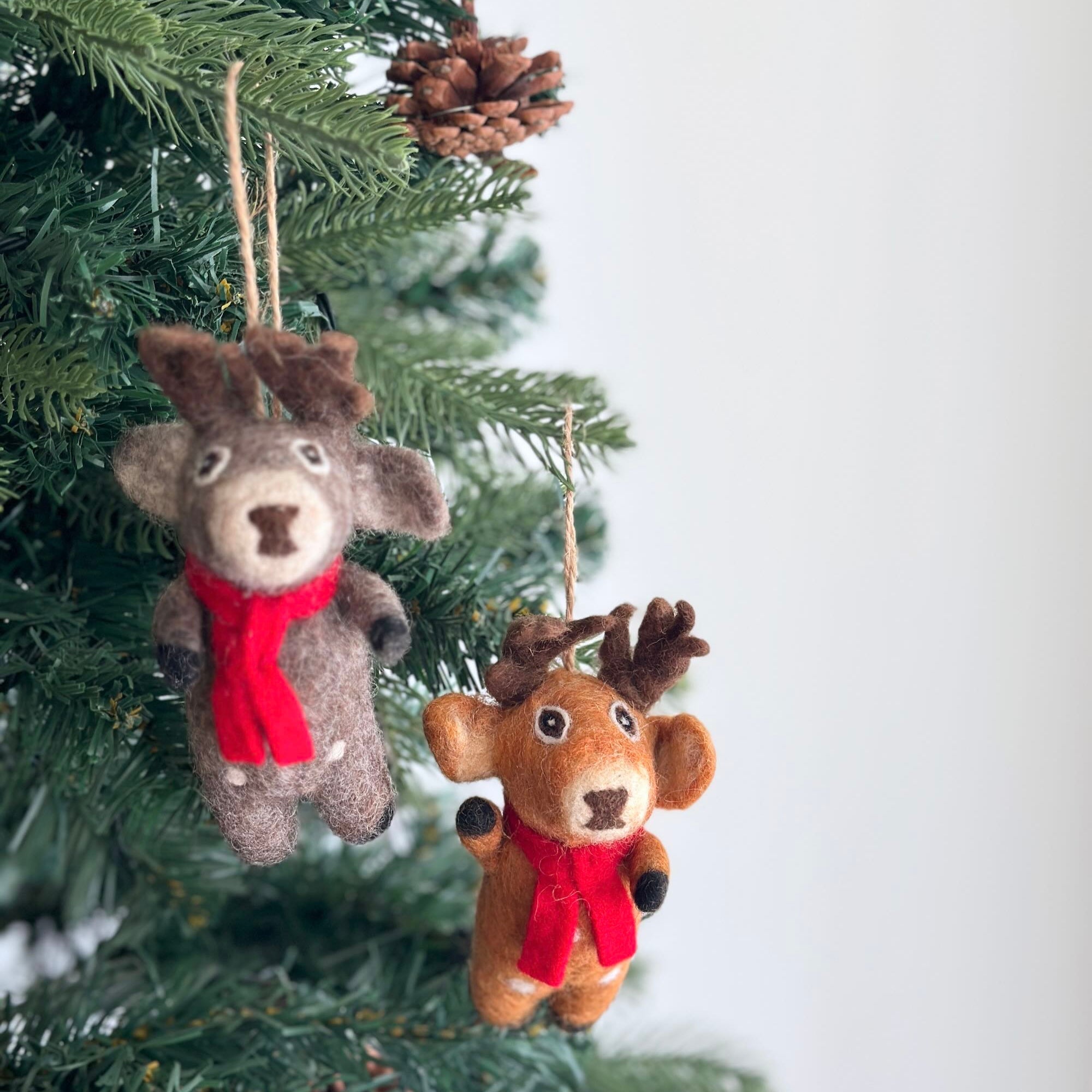 Felt Ornament - Cute Christmas Reindeer