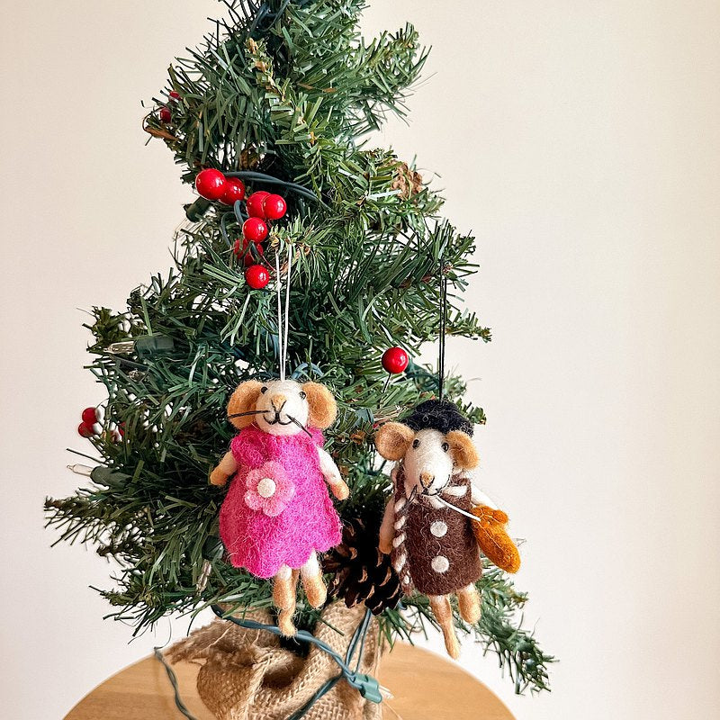 Felt Ornament - Mouse / Boy