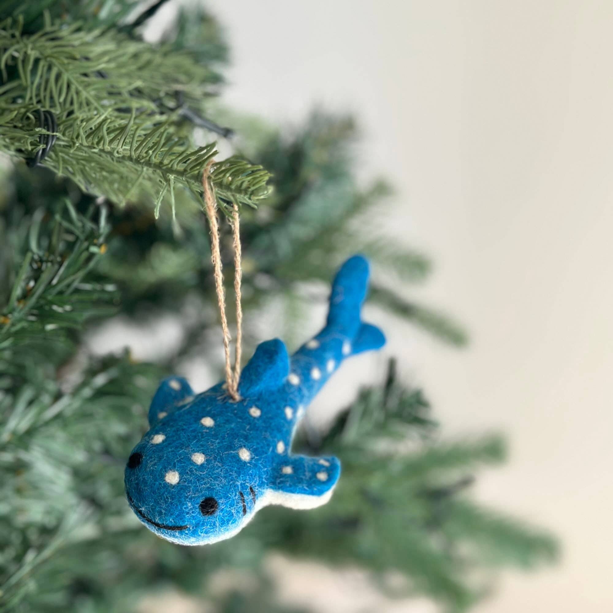 Felt Ornament - Smiley Whale Shark