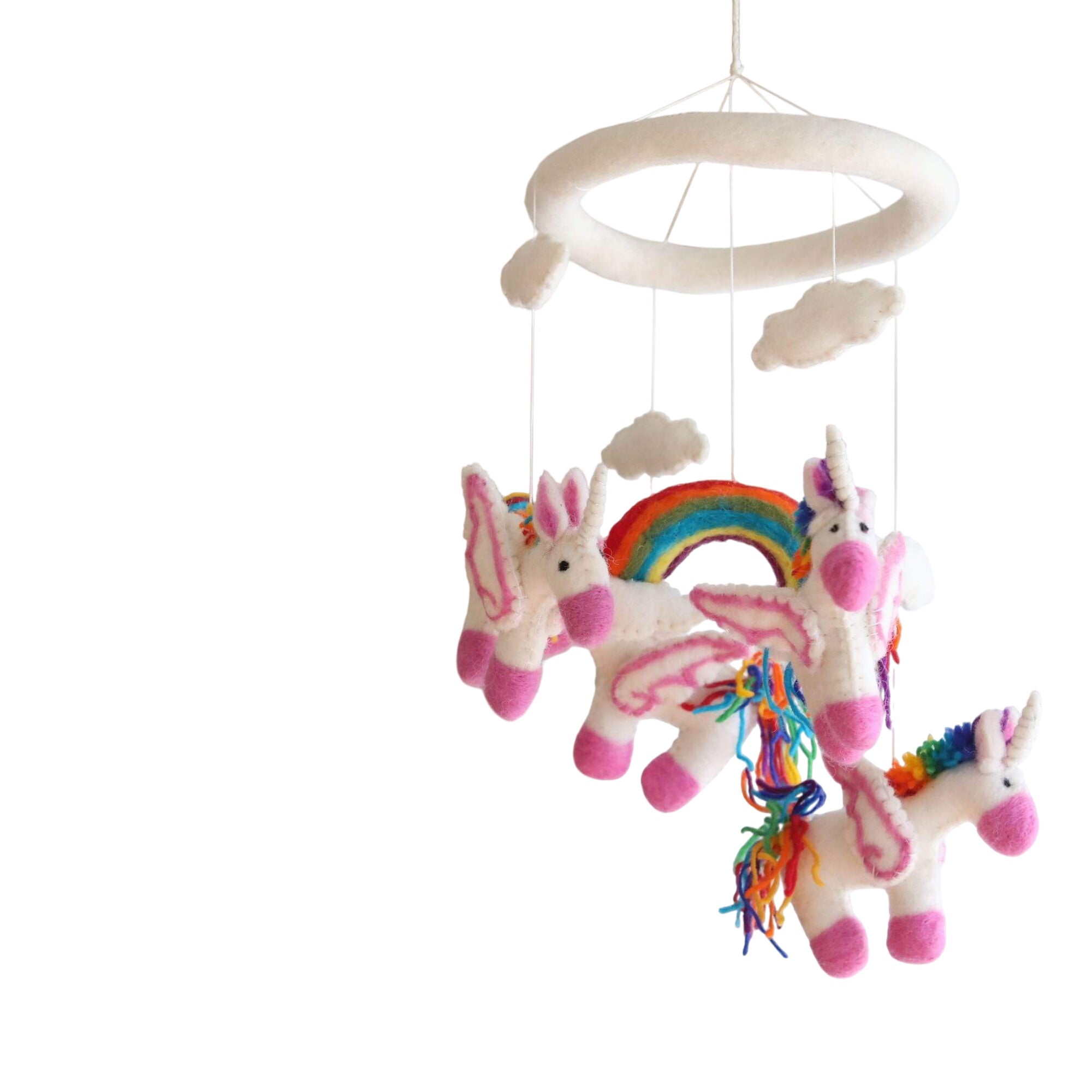 Felt Unicorn Baby Mobile
