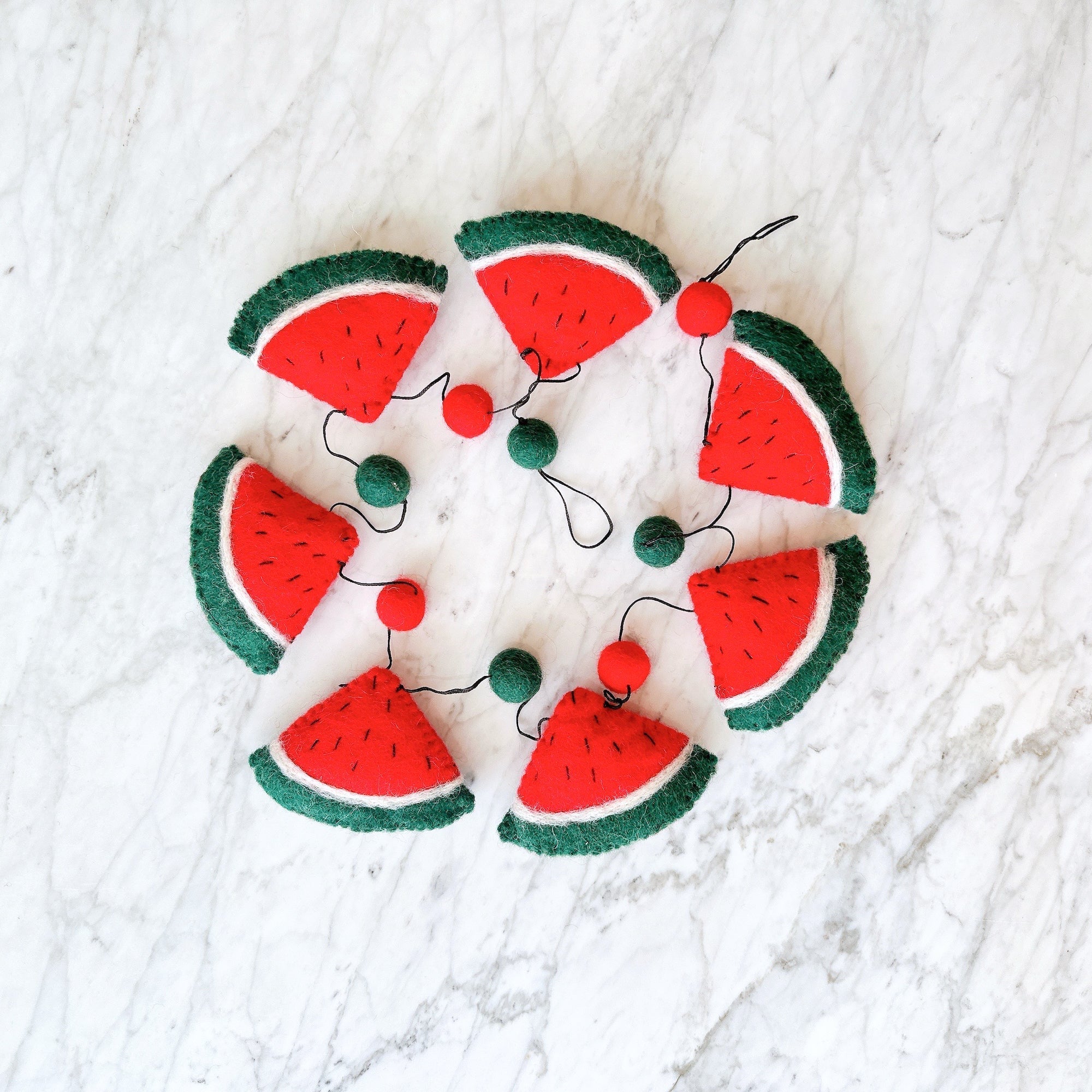 Felt Watermelon Garland