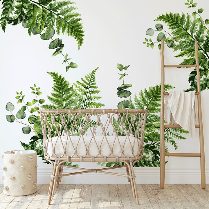 Ferns & Eucalyptus Wall Decals