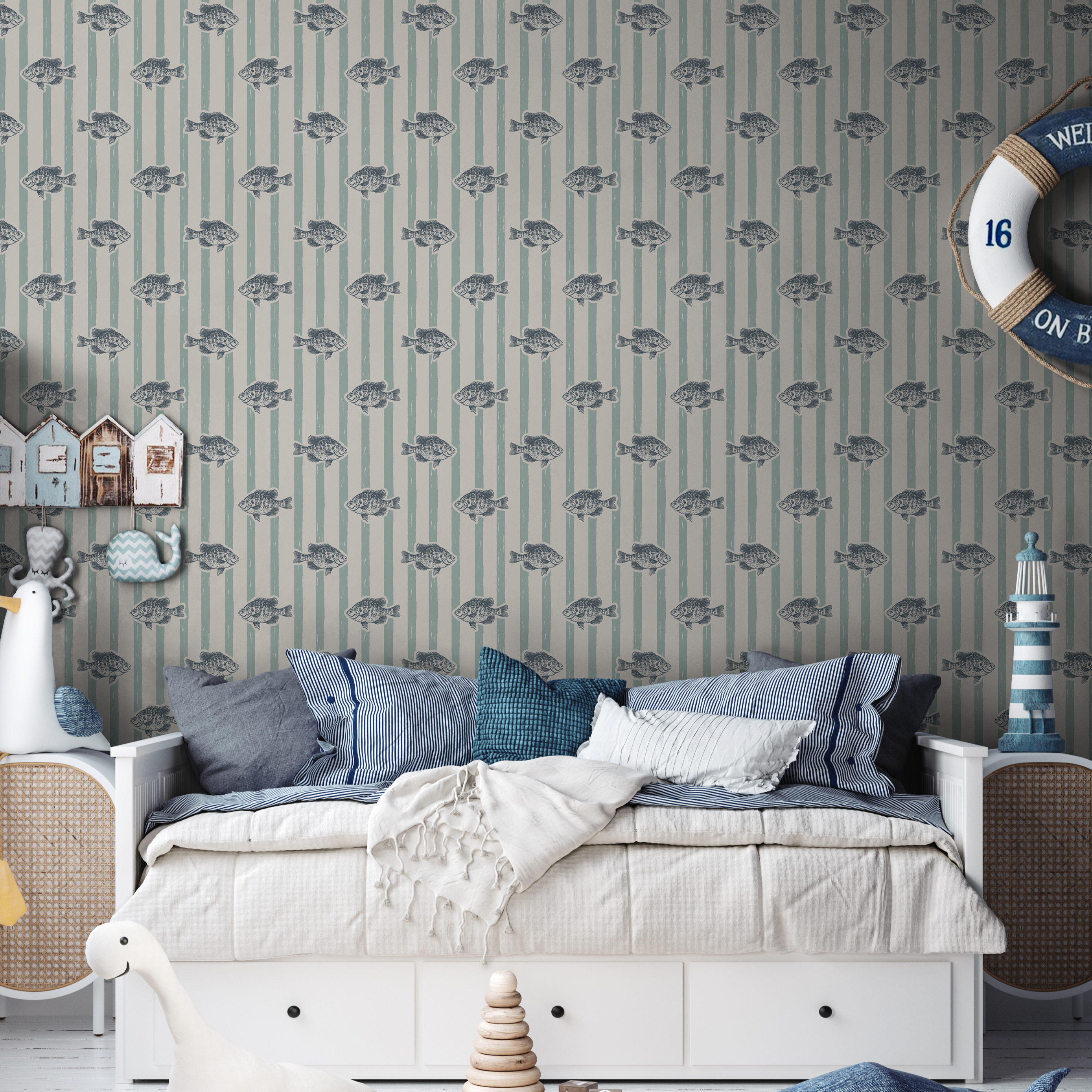 Finn Wallpaper By Kim Hallquist Designs